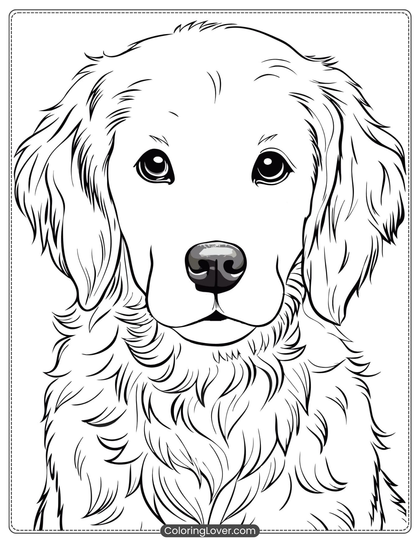 printable coloring pages of puppies