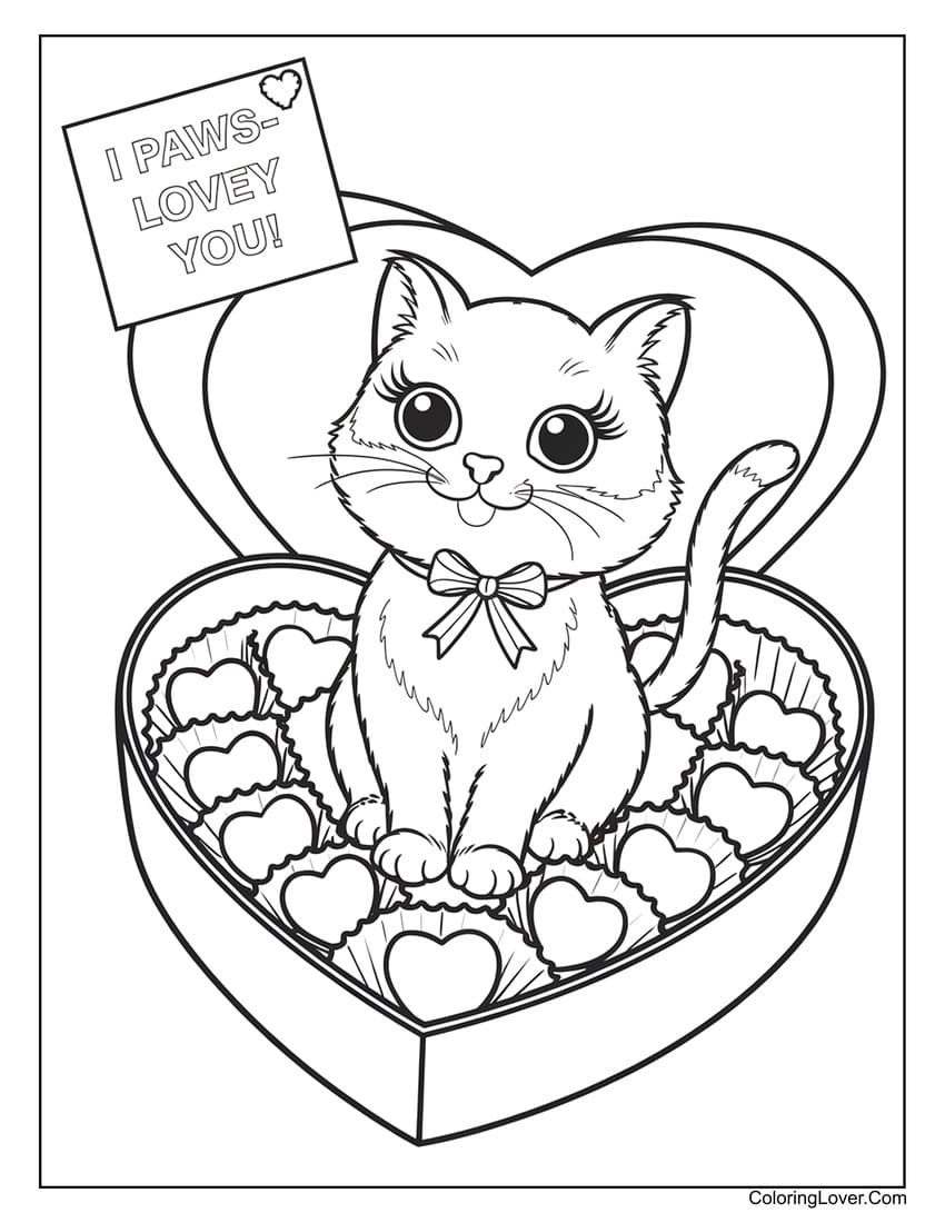 printable coloring pages of cats