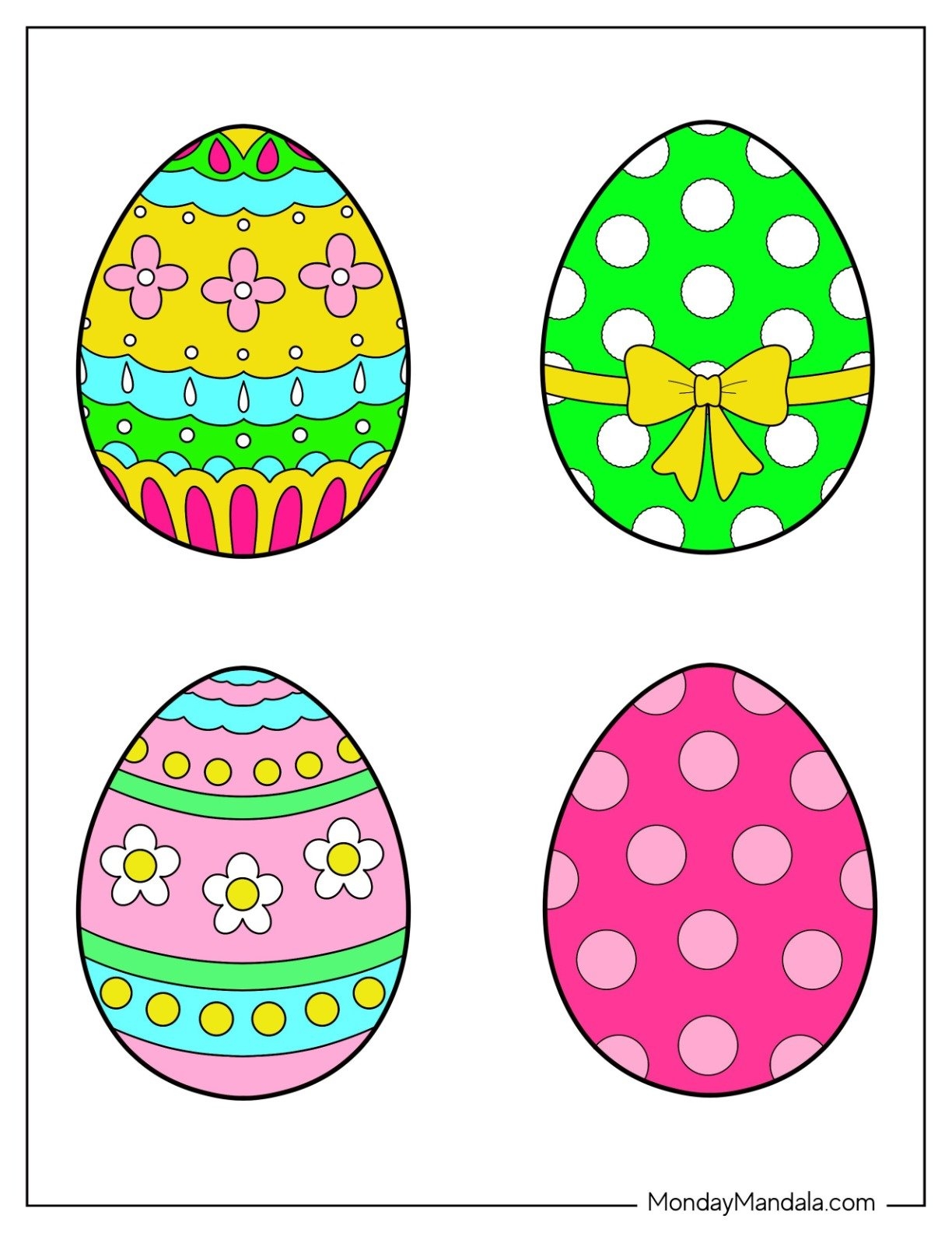 easter egg template printable