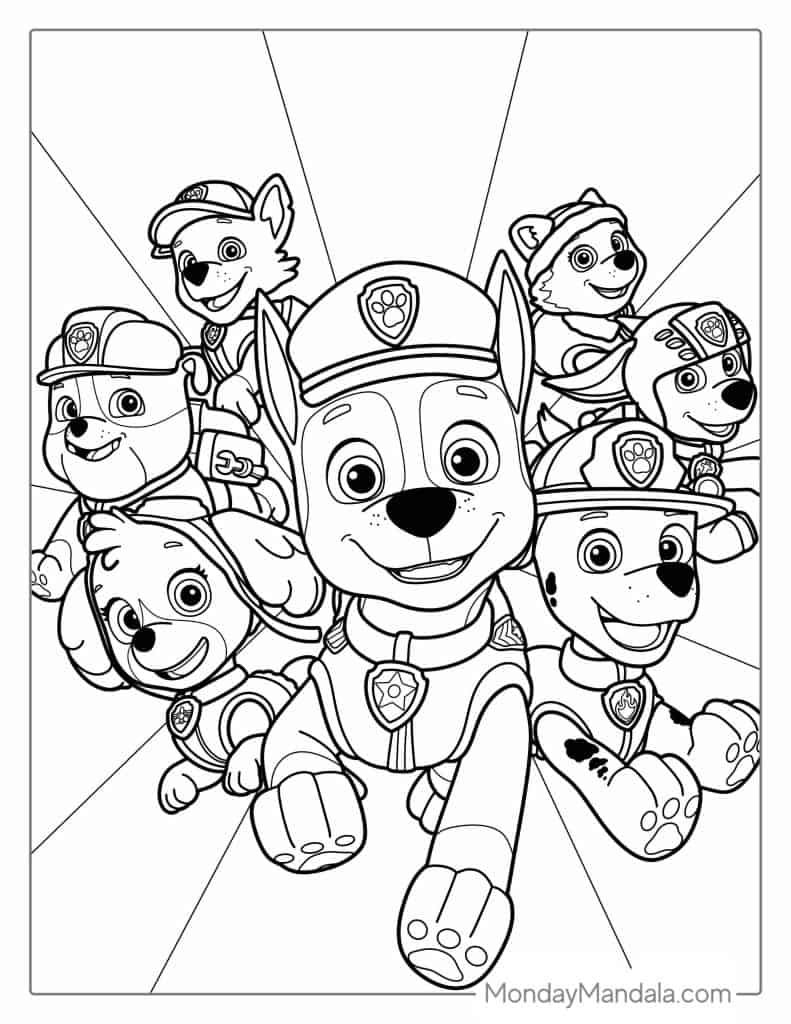 Paw Patrol Coloring Pages Printable