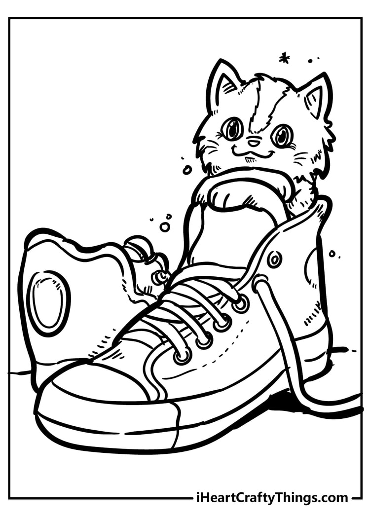 free cat coloring pages printable