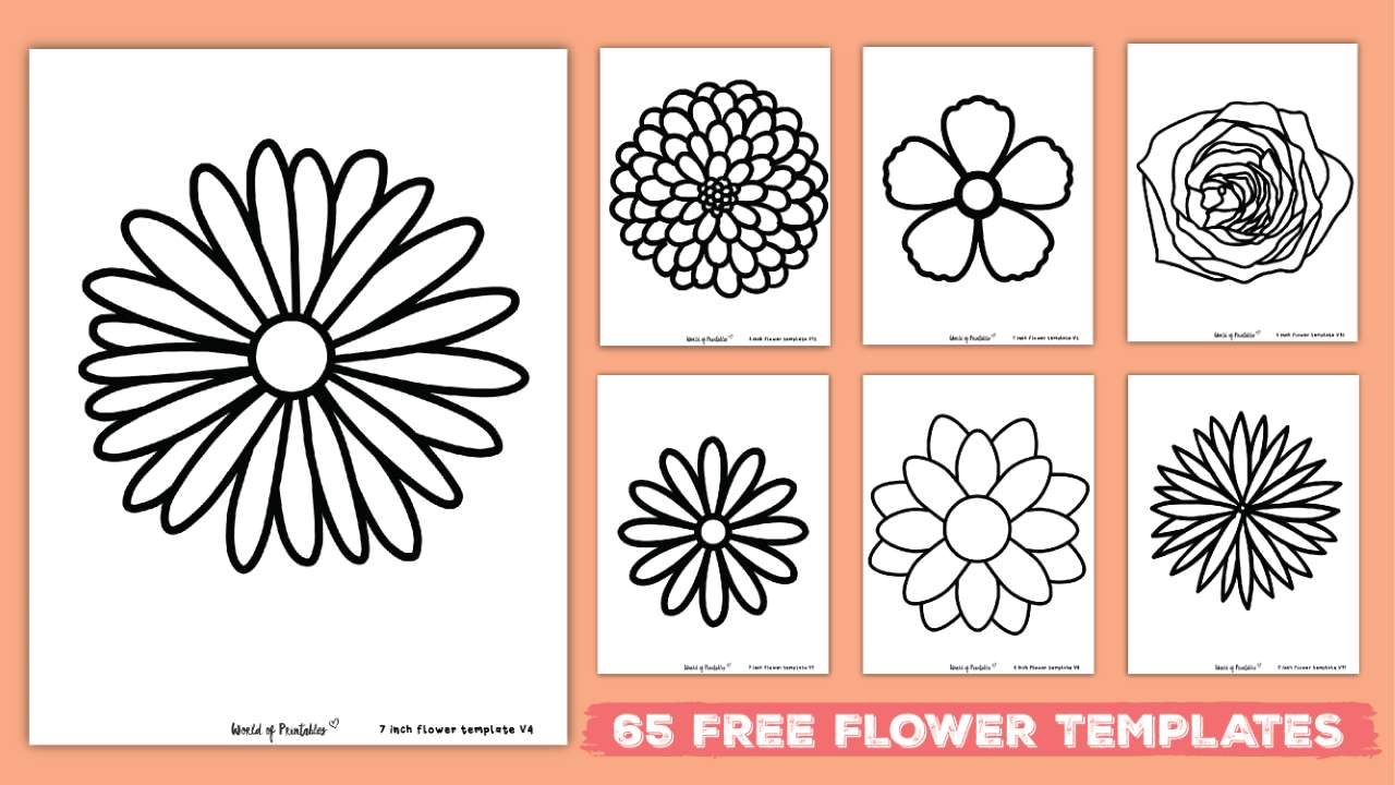 free printable flower patterns for crafts