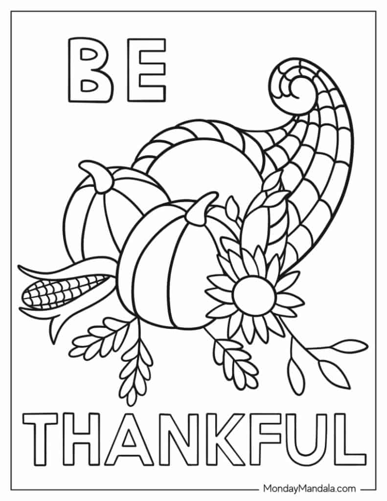 Free Printable Thanksgiving Coloring Pages