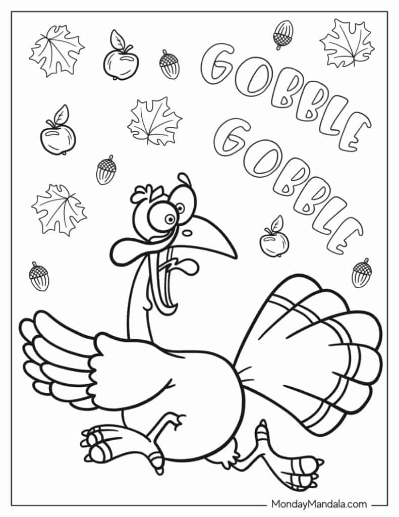 Free Printable Thanksgiving Coloring Pages For Children