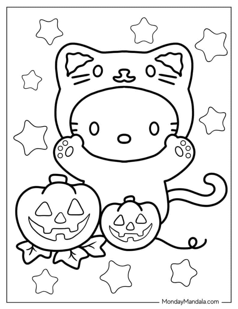 hello kitty printable coloring book