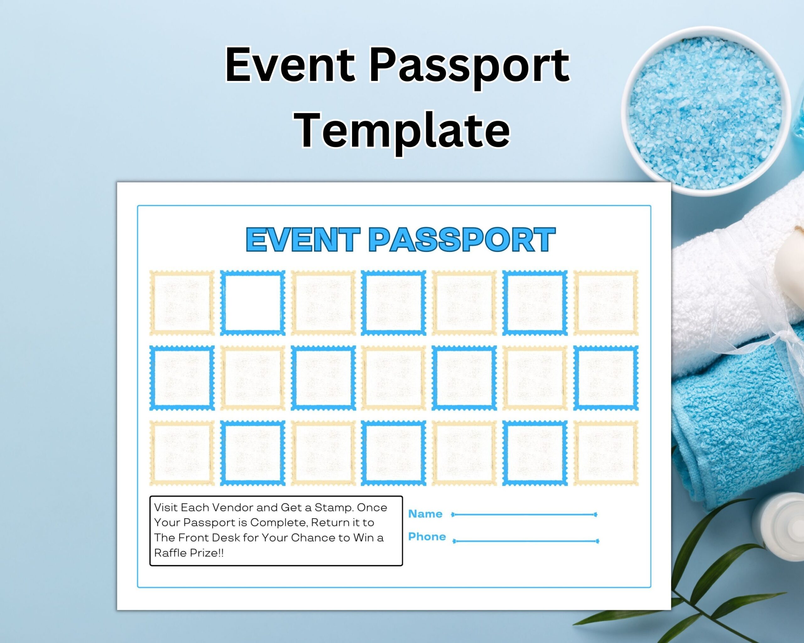printable passport for events