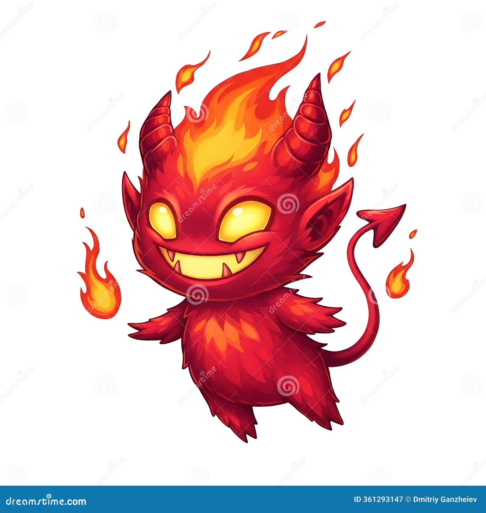 printable friendly demons cartoon graphics