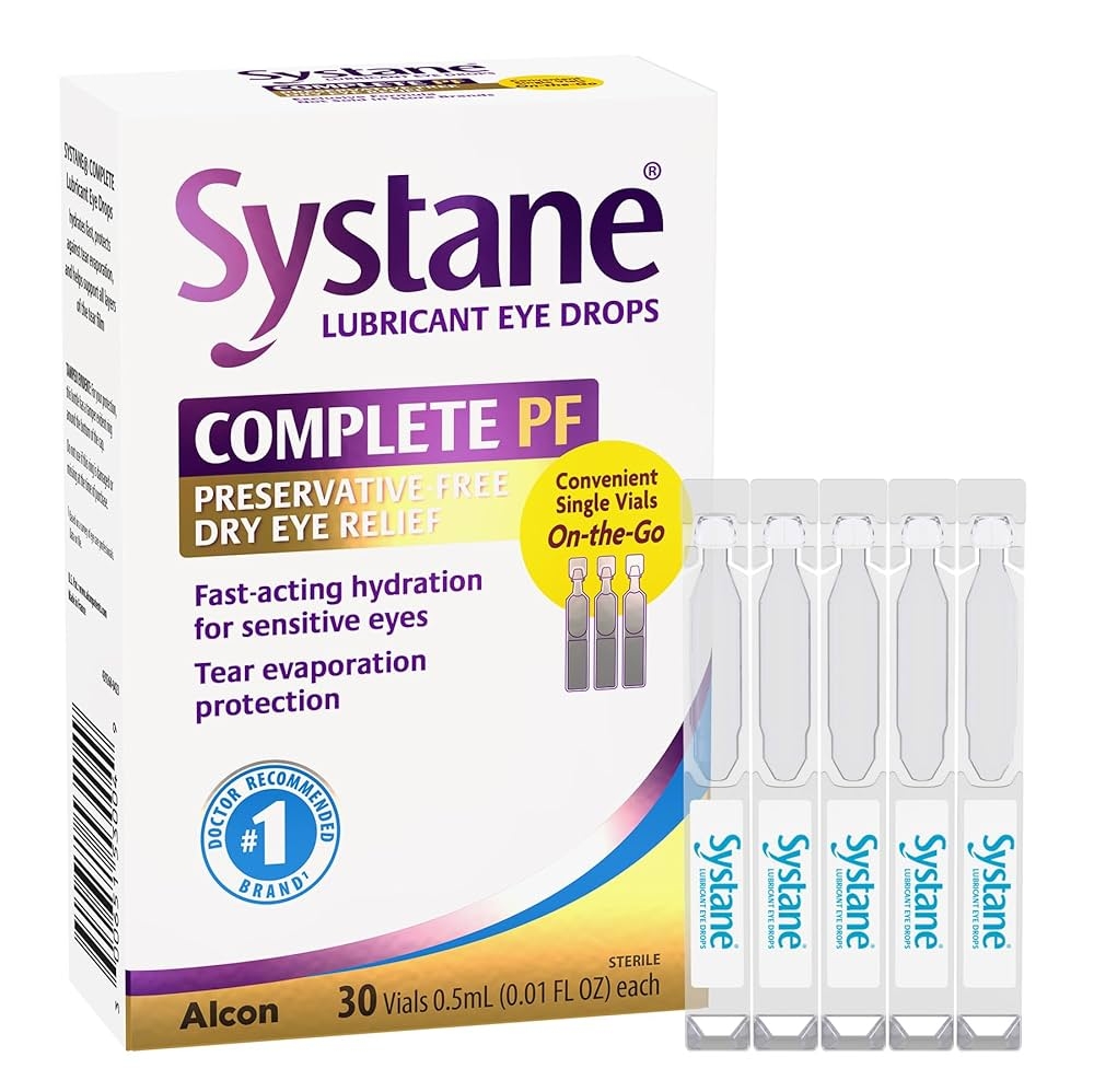 Amazon Systane Complete Unit Dose Preservative Free Eye Drops 30ct Single use Vials For Dry Eye Relief Health Household