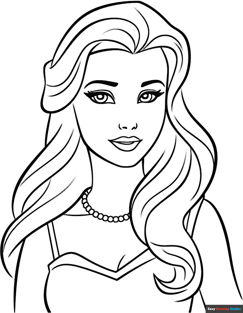 printable barbie coloring pictures
