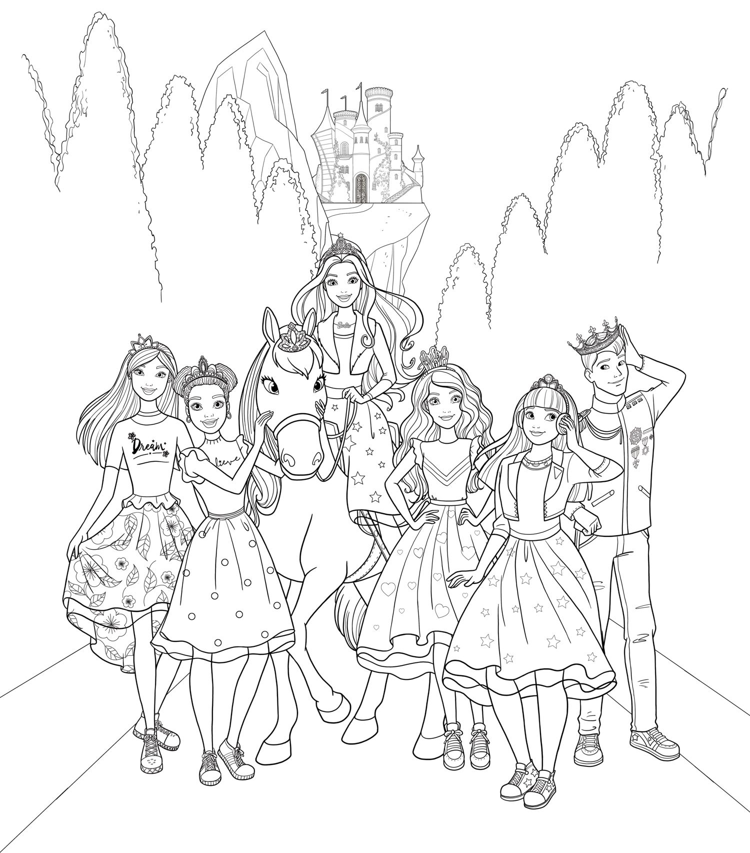 barbie coloring pictures printable