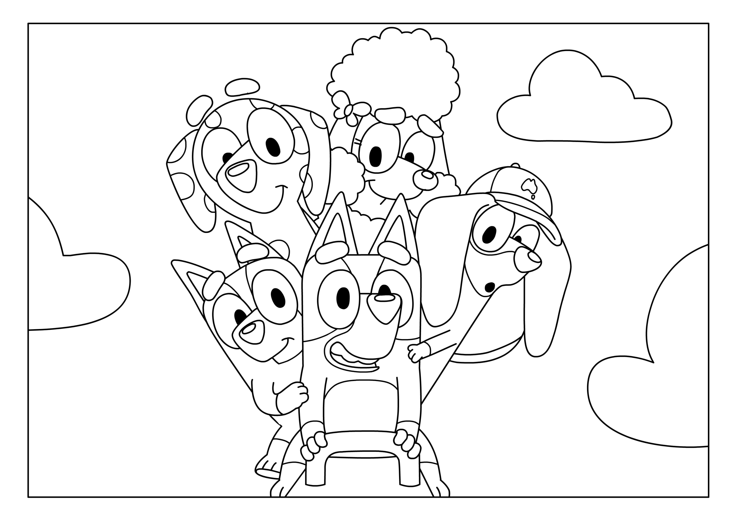 Bluey Printable Coloring Pages