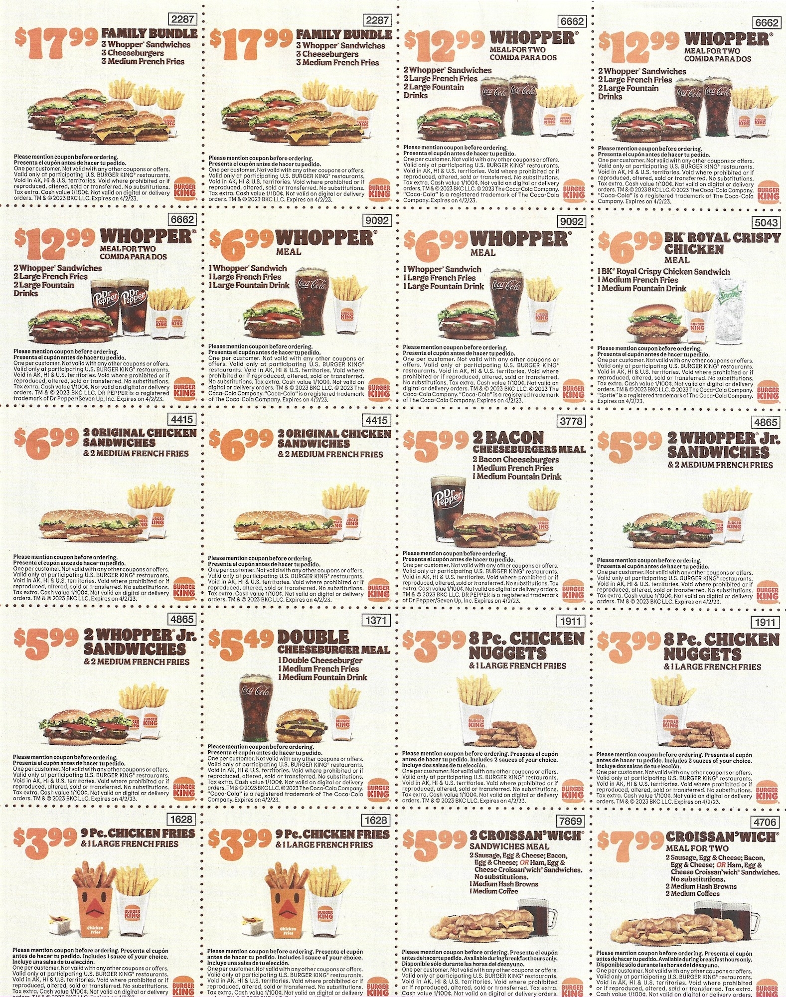 Burger King Chicago Deal Coupons 6 Your Way Meals Expires 04 02 2023