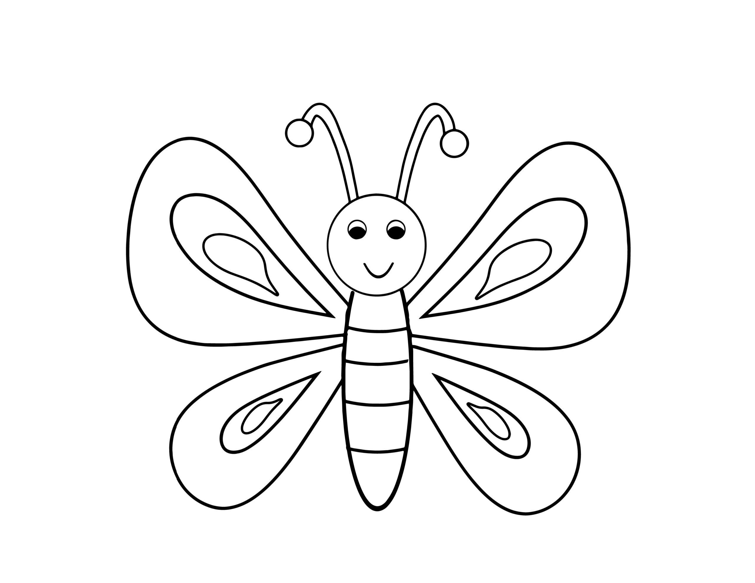 free printable butterfly coloring pages for kids