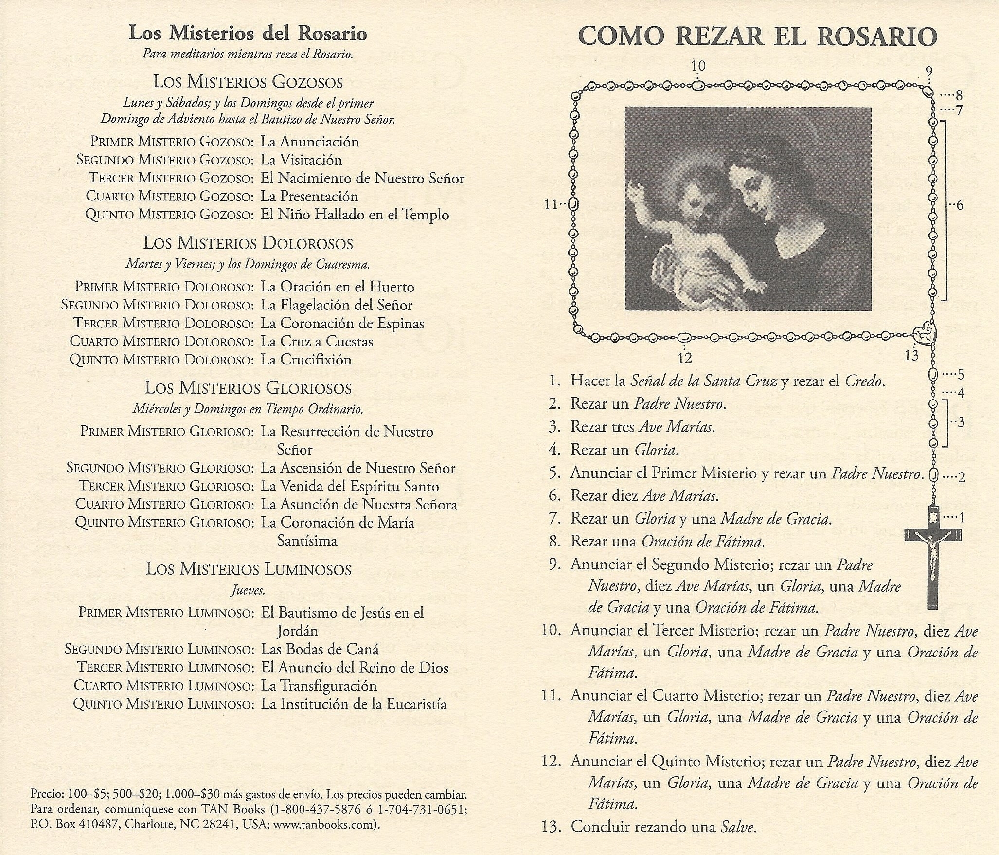 C mo Rezar El Rosario En Espa ol How To Pray The Rosary Digital Download In Spanish rosary howtopraytherosary virginmary Etsy