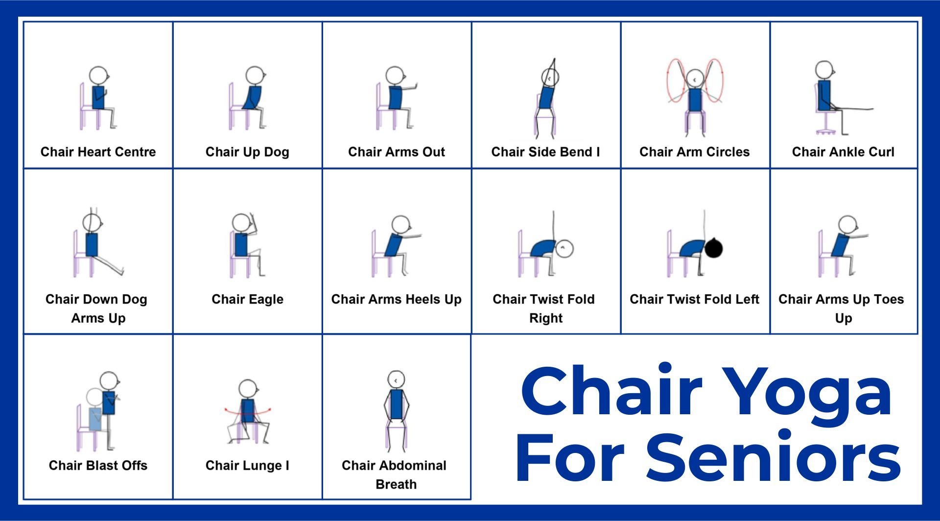chair yoga for seniors printable