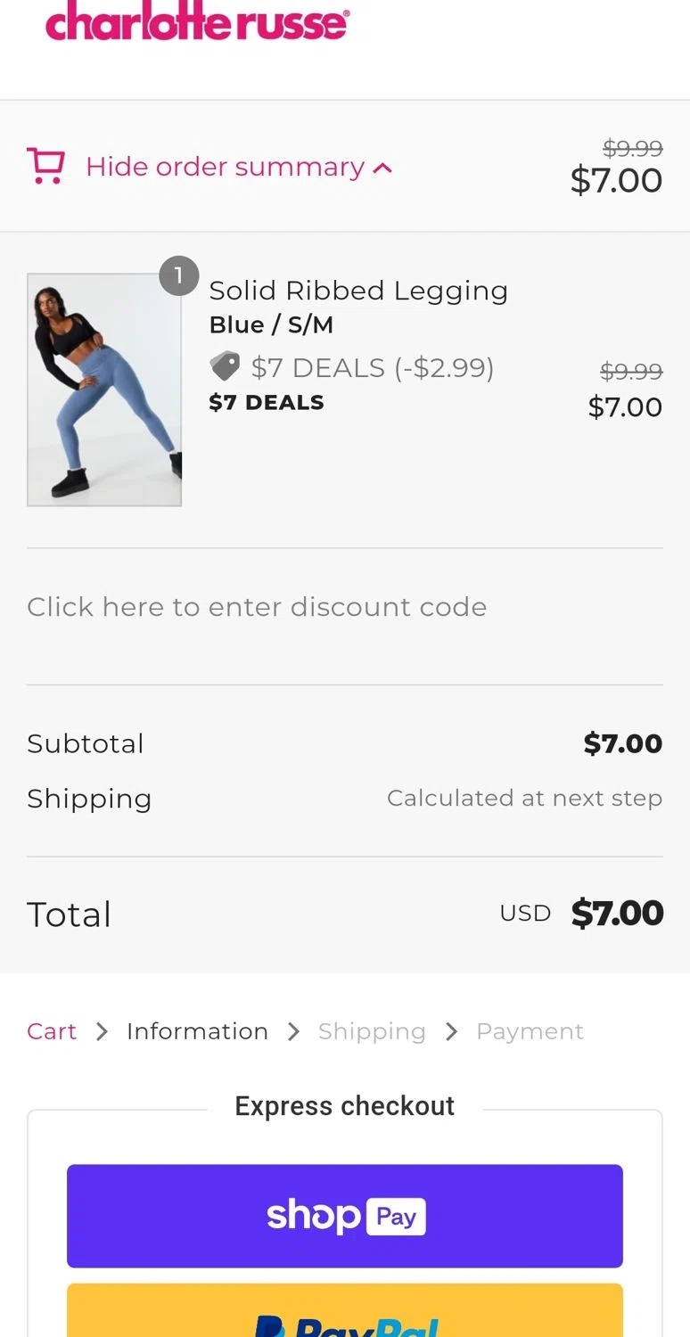 Charlotte Russe Printable Coupons