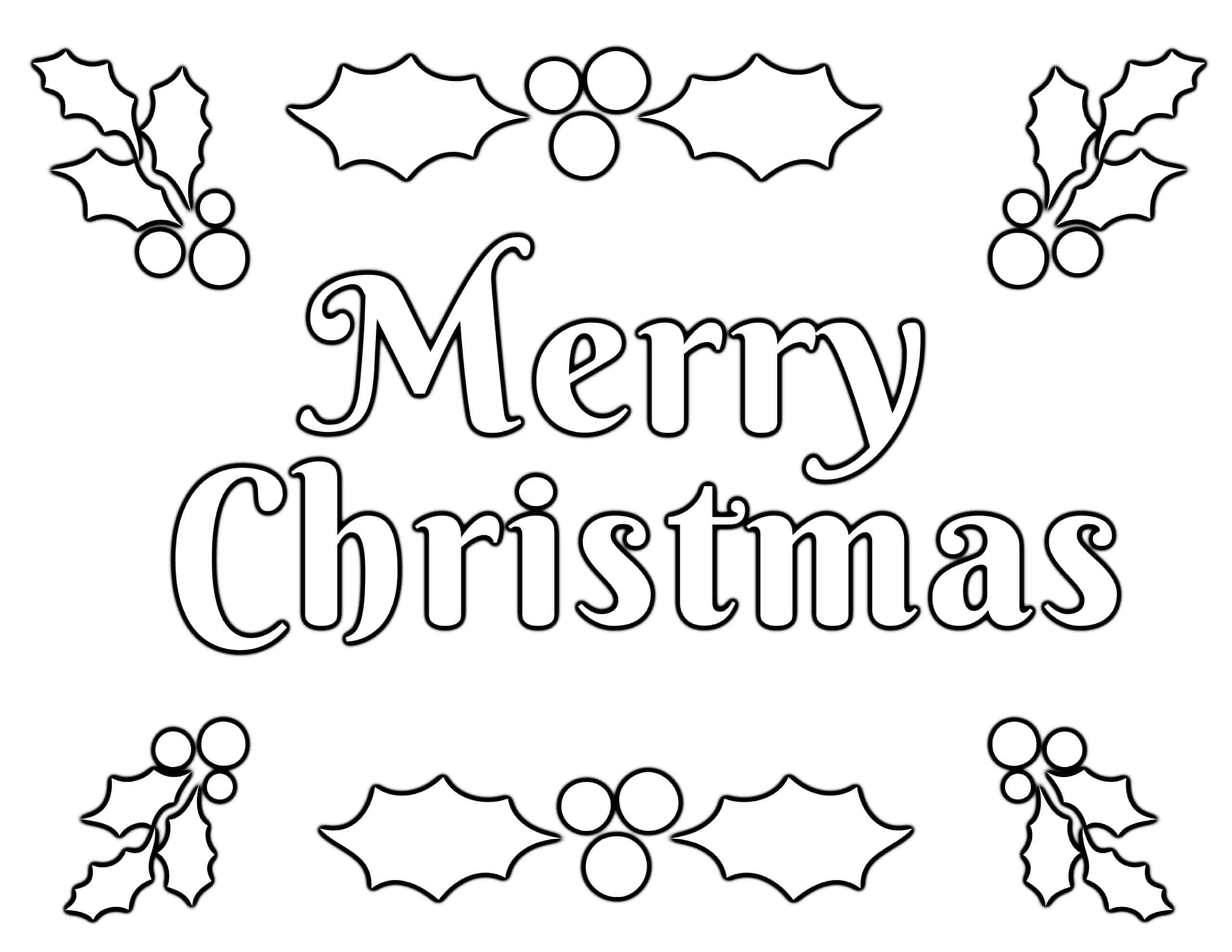 Christmas Coloring Printable Pages