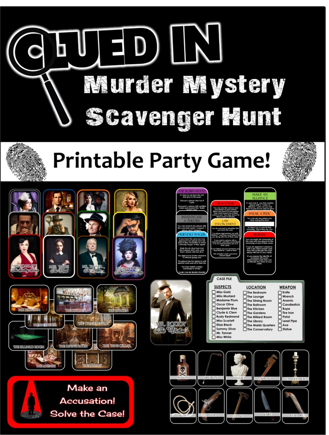 free printable mystery games for kids pdf