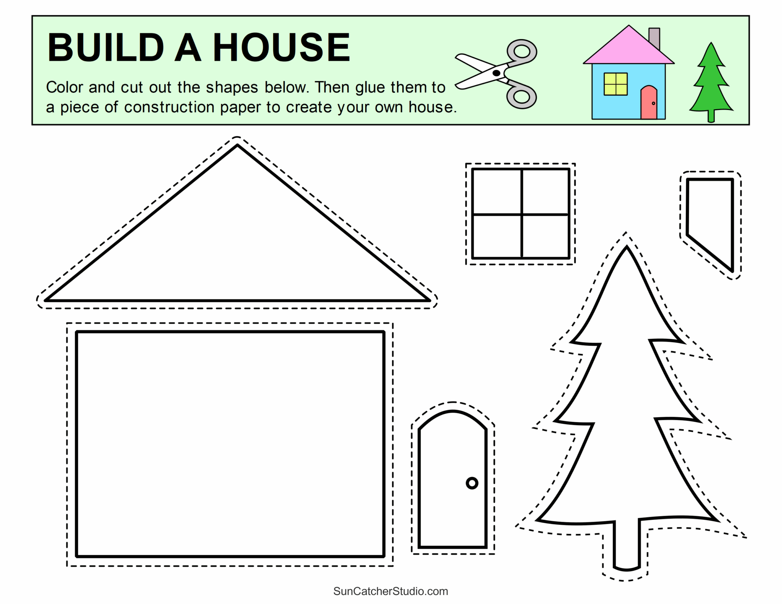 Cut And Paste Preschool Worksheets