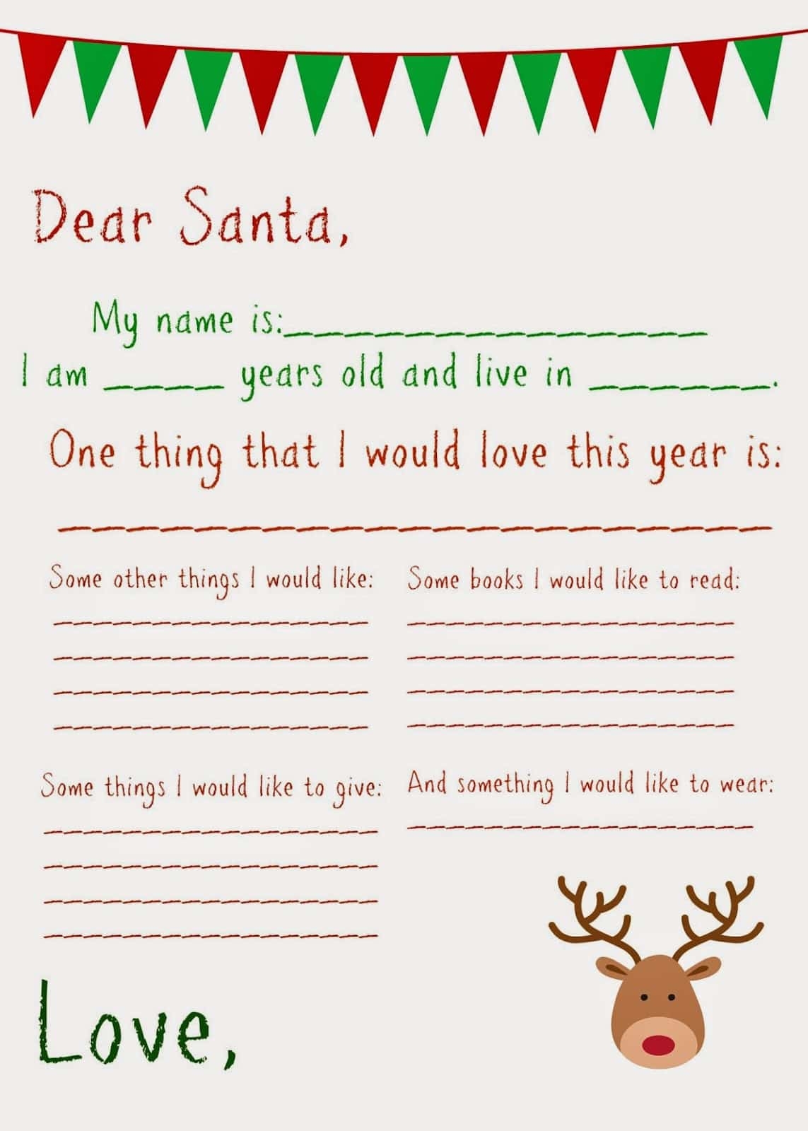 Free Printable Santa Letter