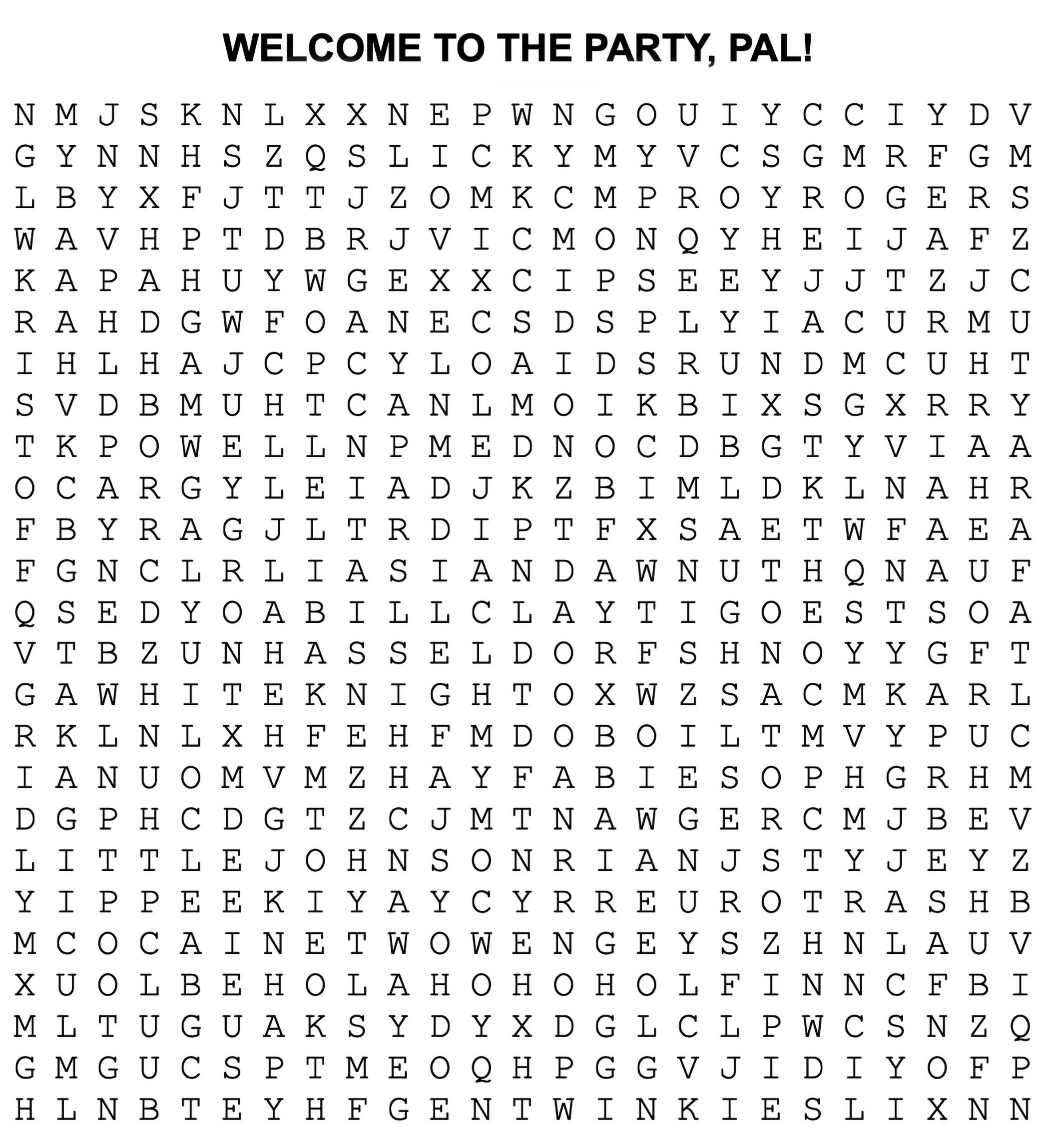 printable difficult word search