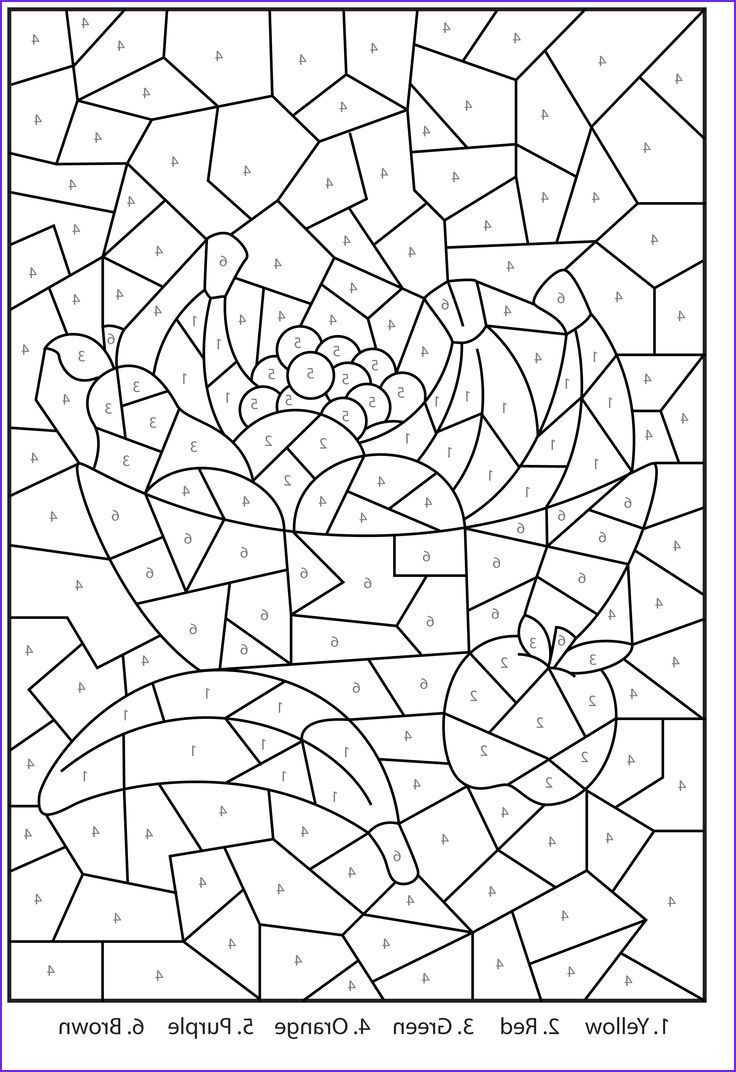 printable color by number pages for kids