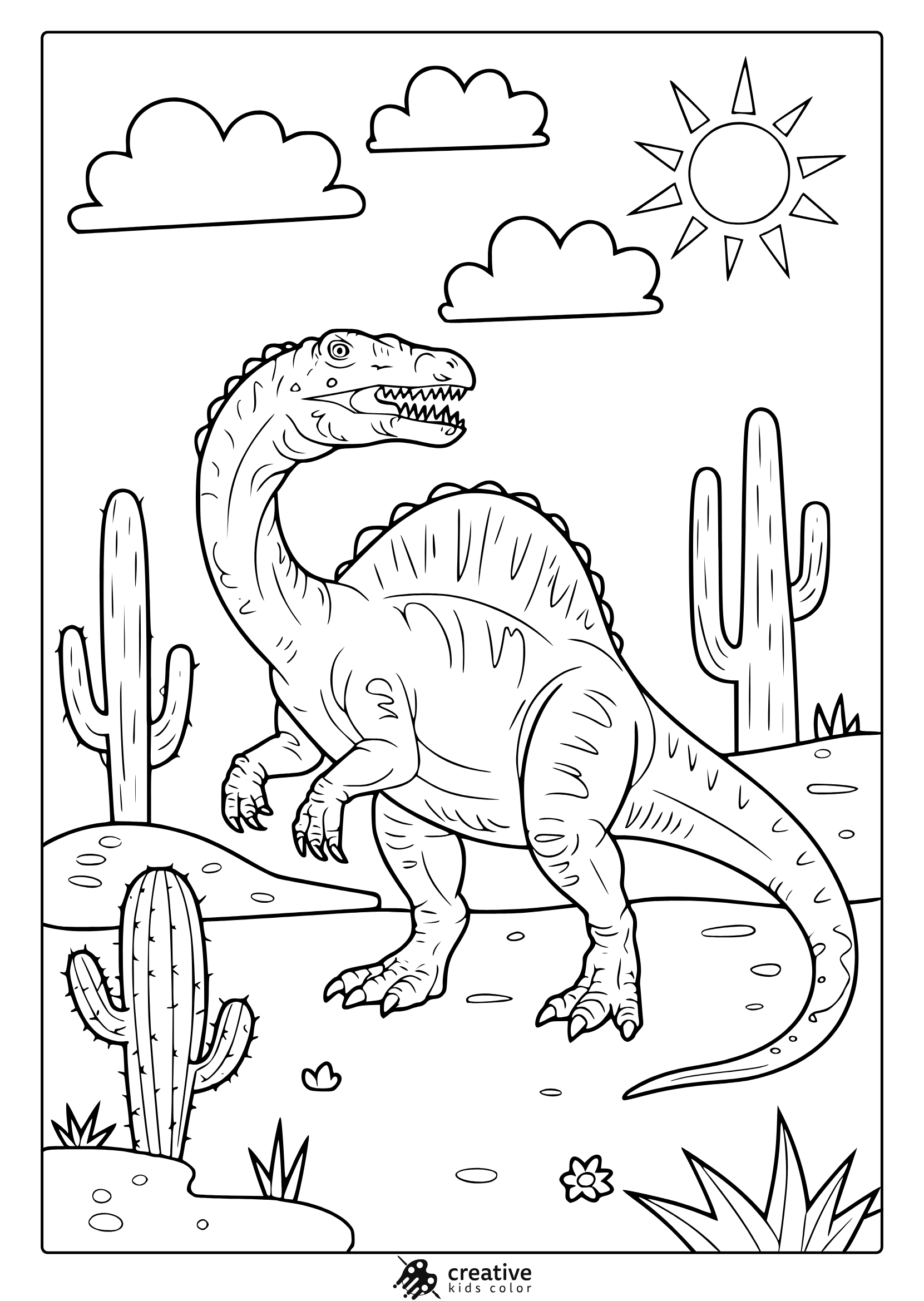 printable dinosaur coloring pictures