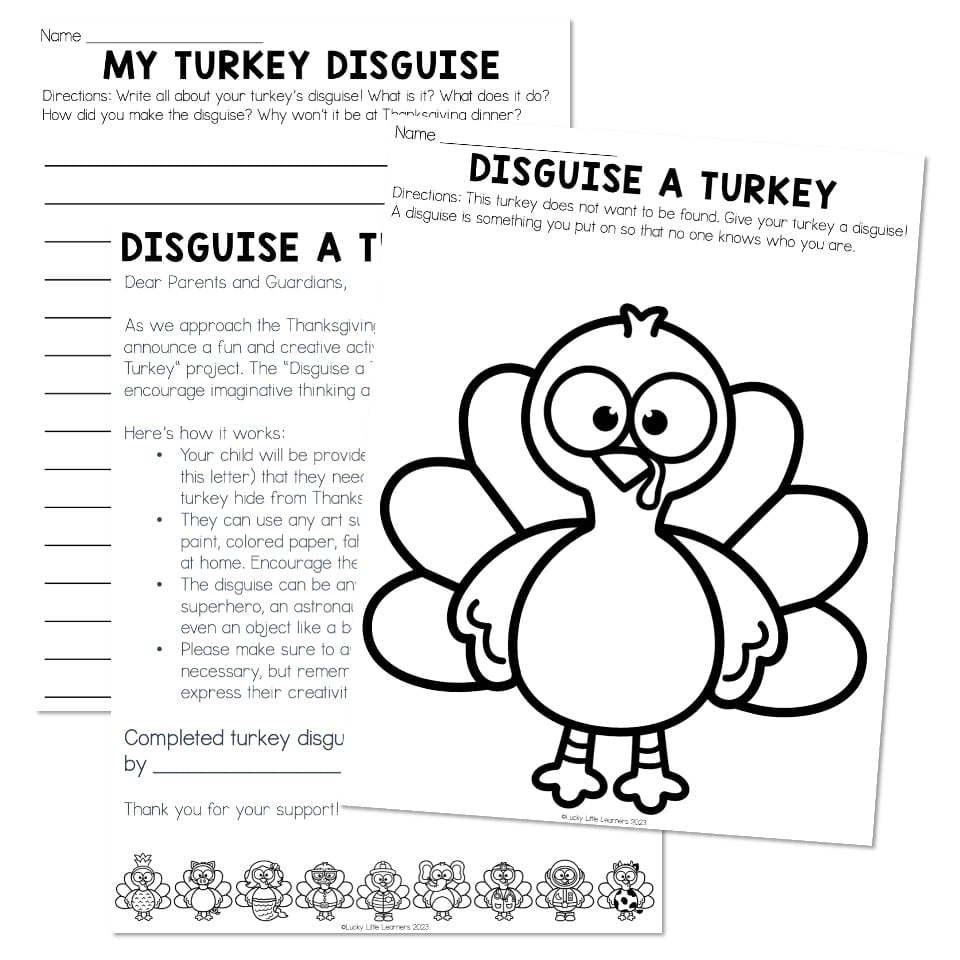 Turkey In Disguise Printable