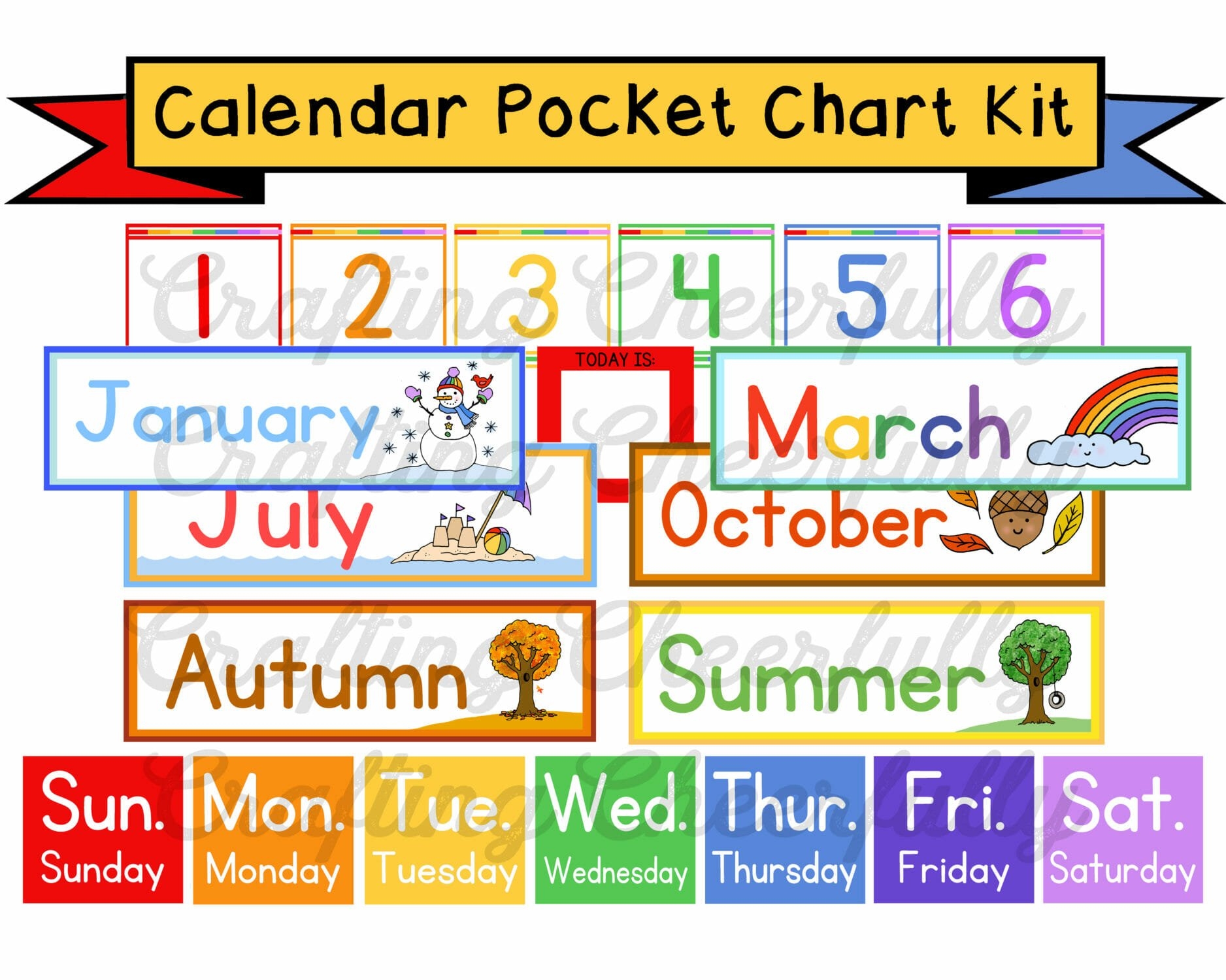 free printable pocket chart schedule