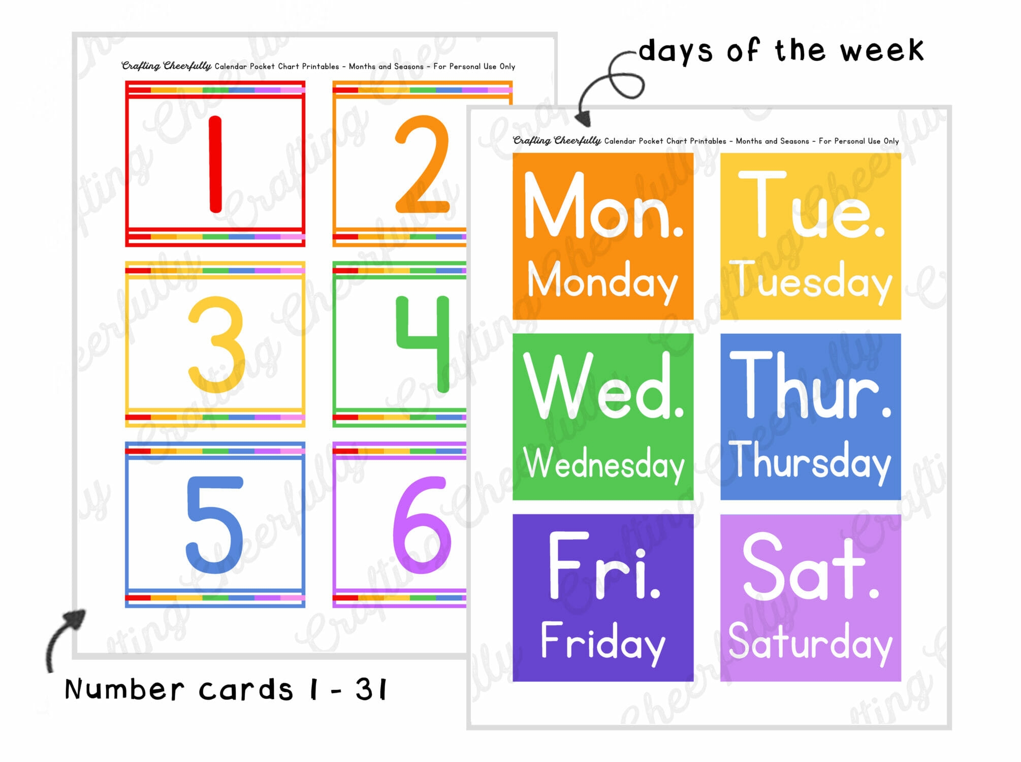 Free Printable Pocket Chart Printable