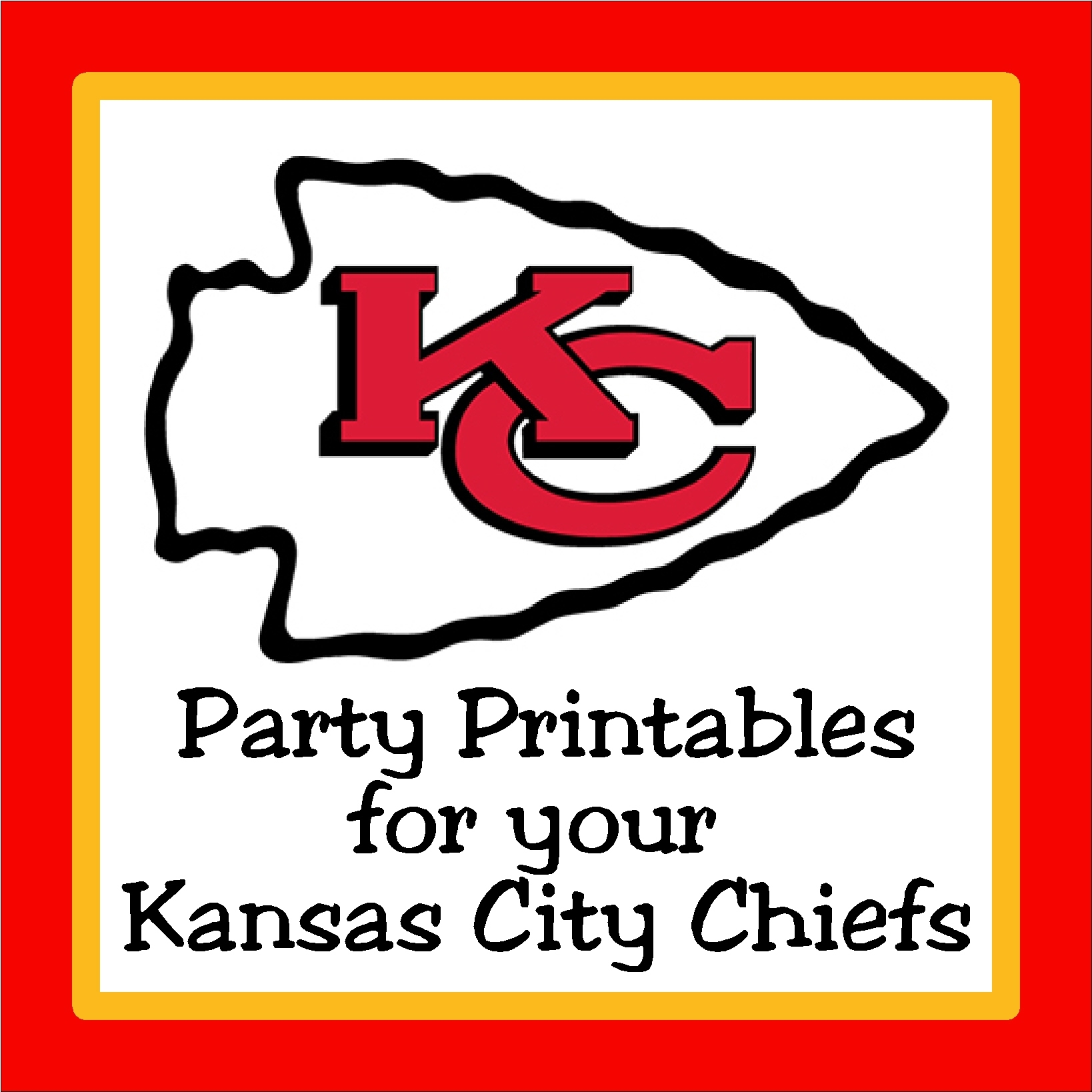 DIY Party Mom 12 Kansas City Chiefs Party Printables From Etsy