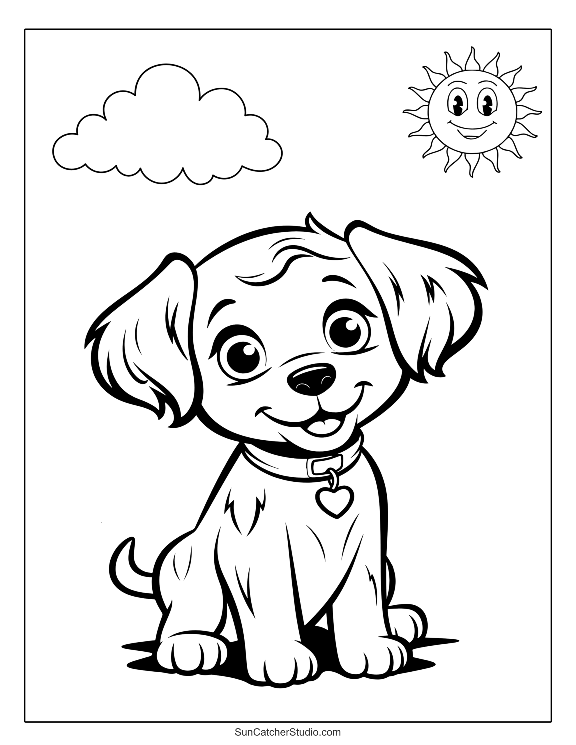 dog coloring pages printable free