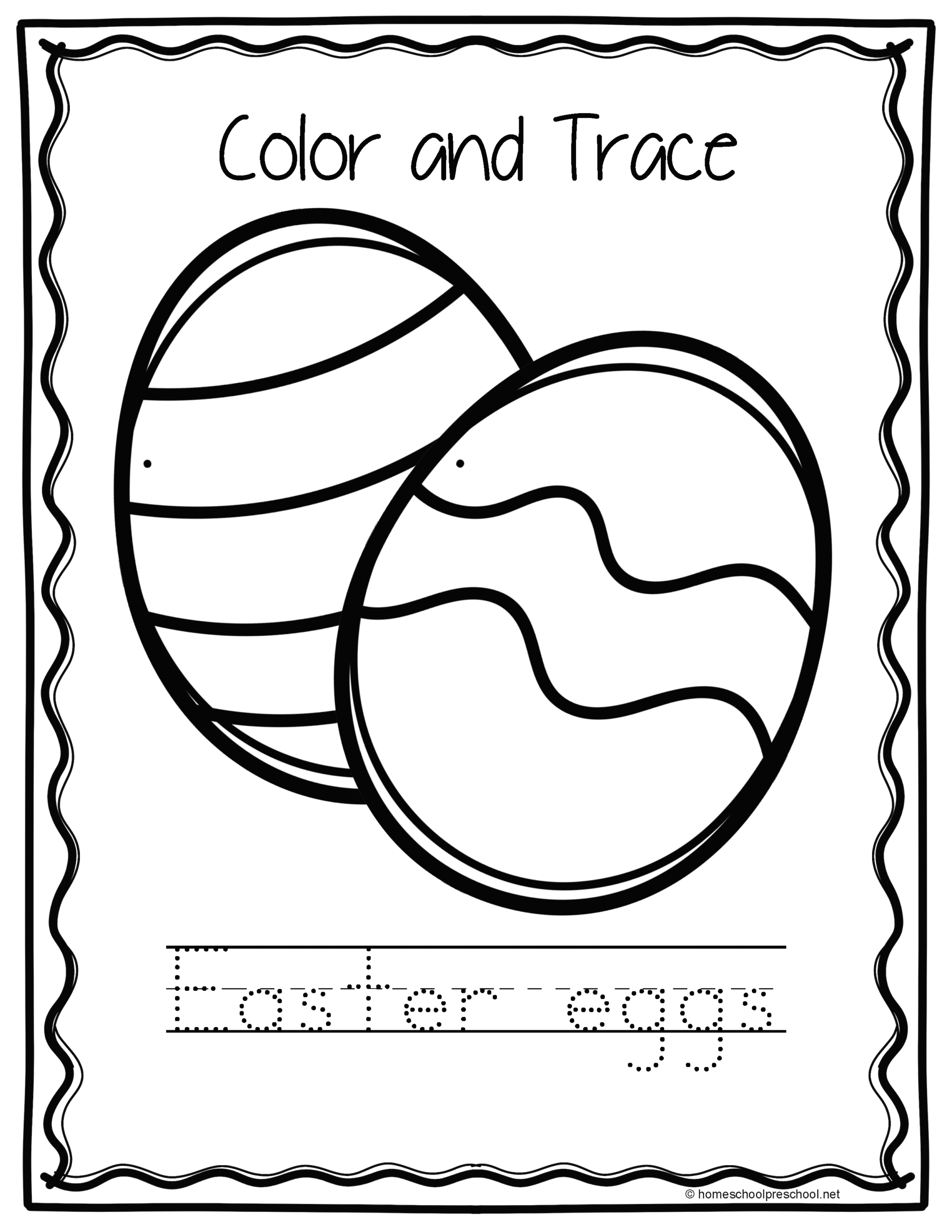 Easter Worksheets For Preschoolers