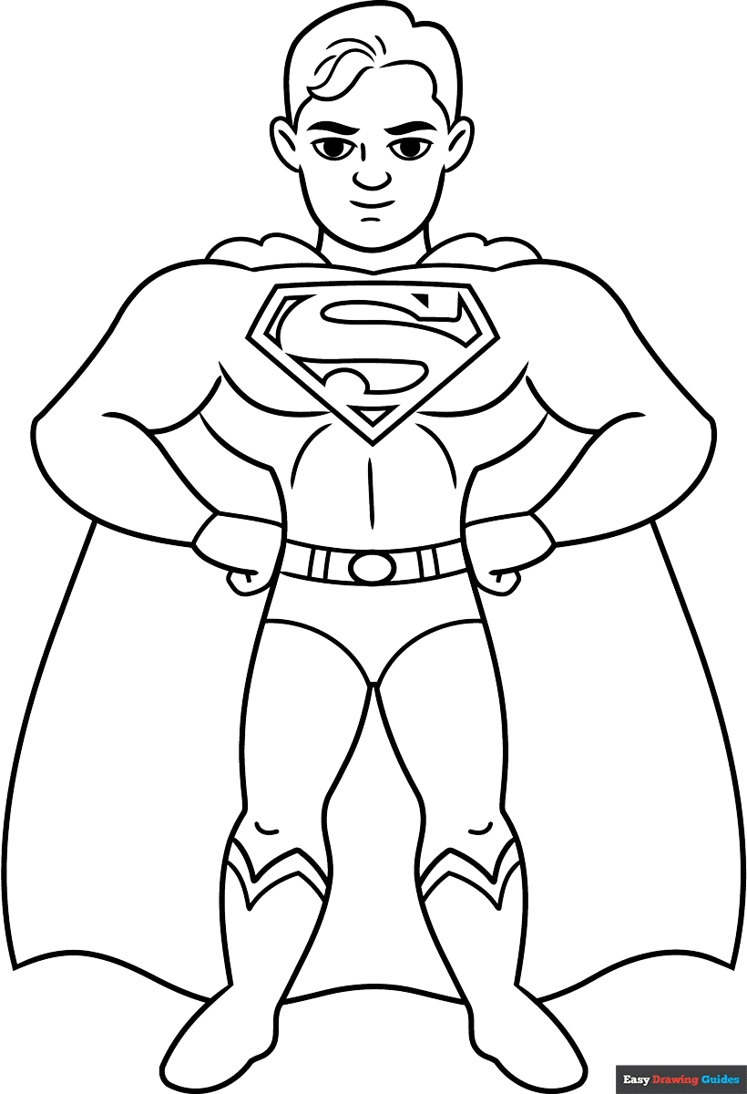 superhero printables to color