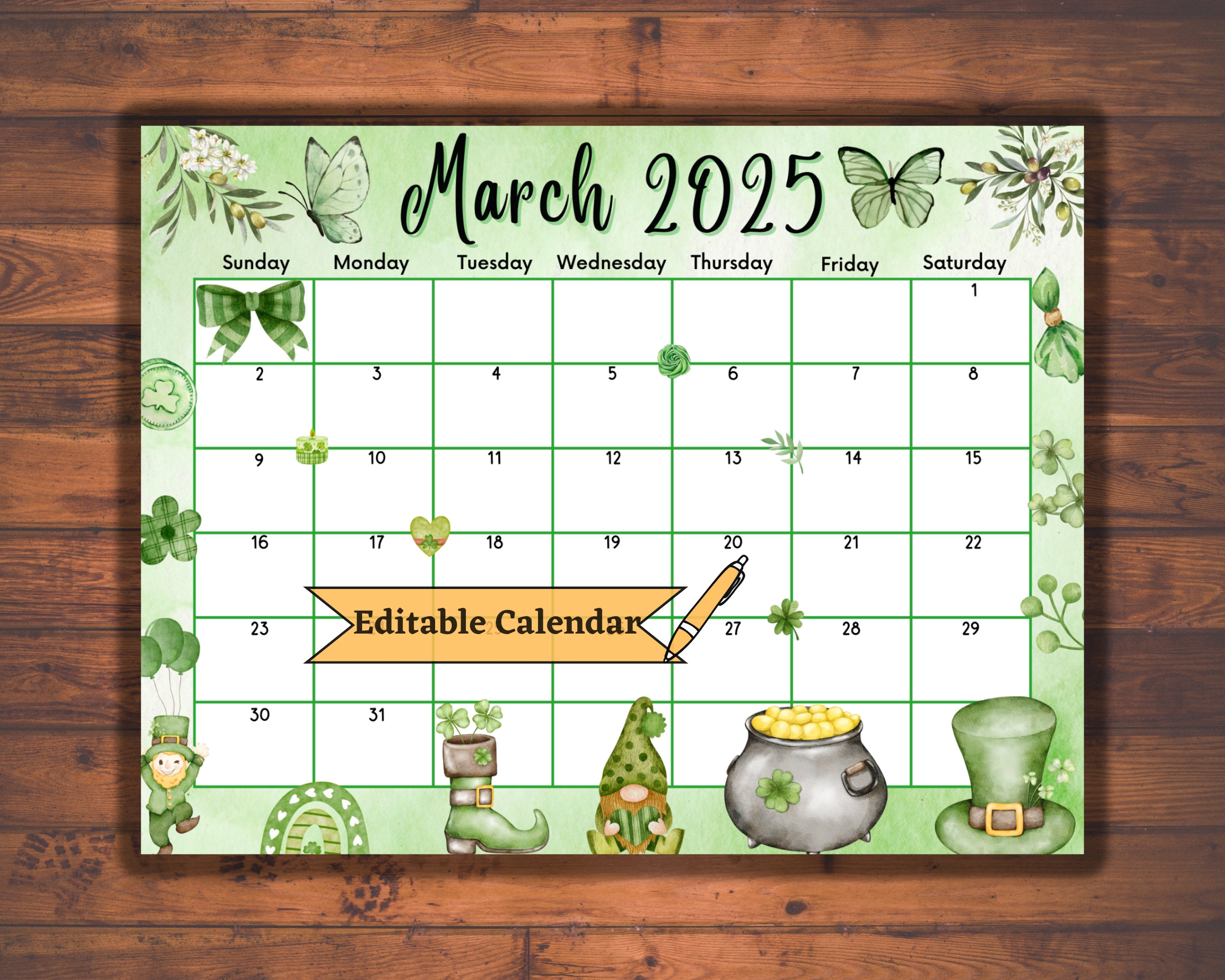 printable march 2025 calendar