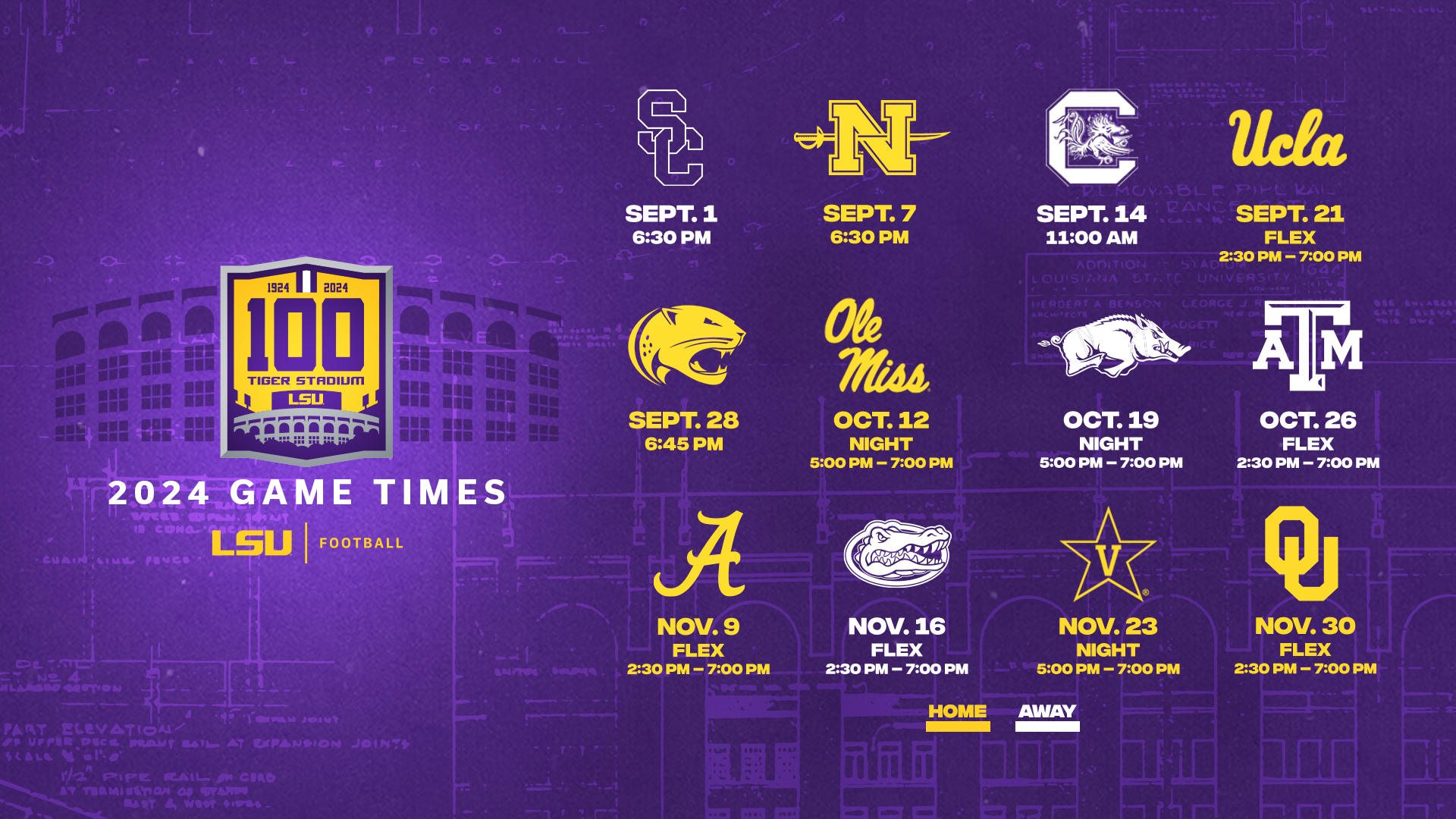 Lsu Football Schedule 2024 Printable