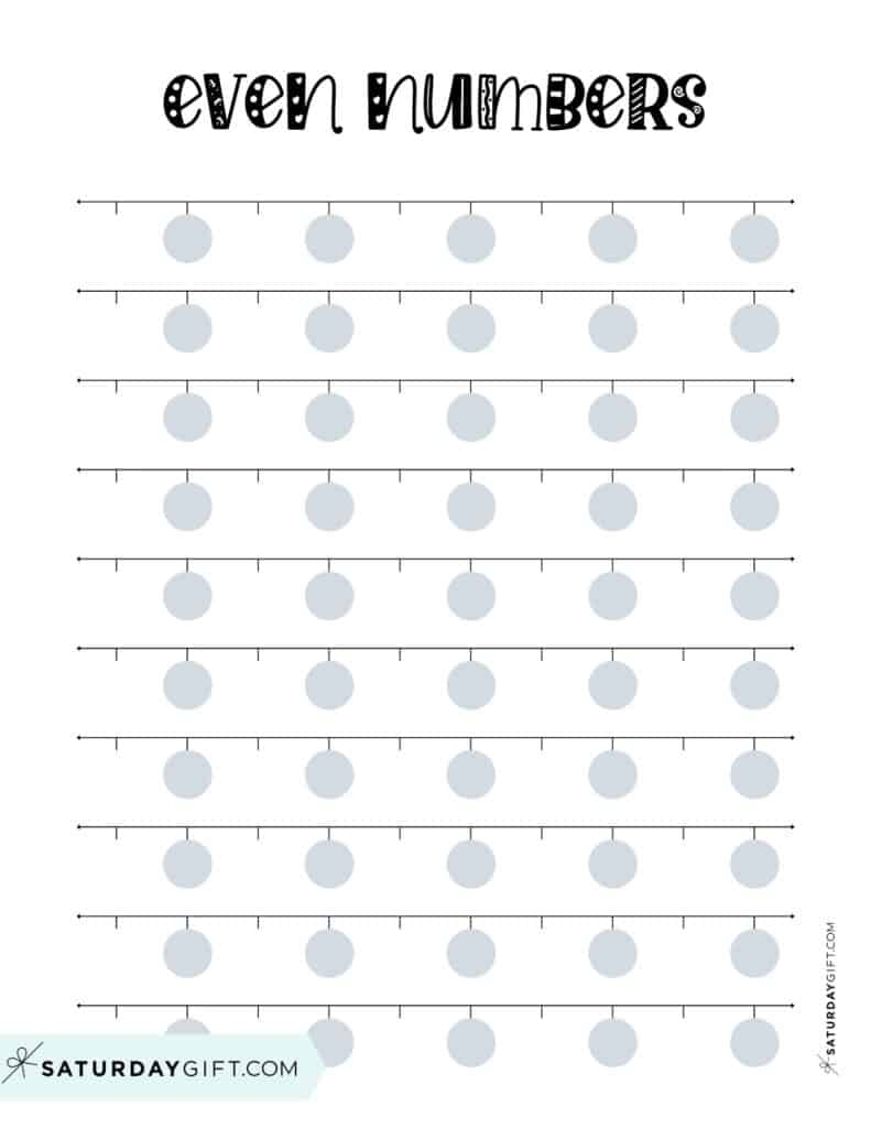 Even And Odd Numbers 28 Cute Free Printable Charts