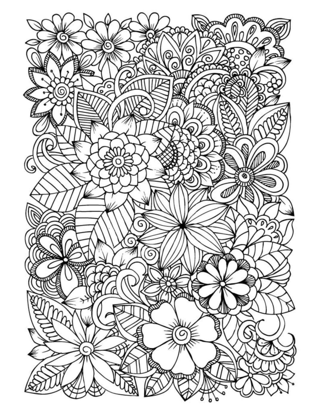 flower pictures for coloring printables