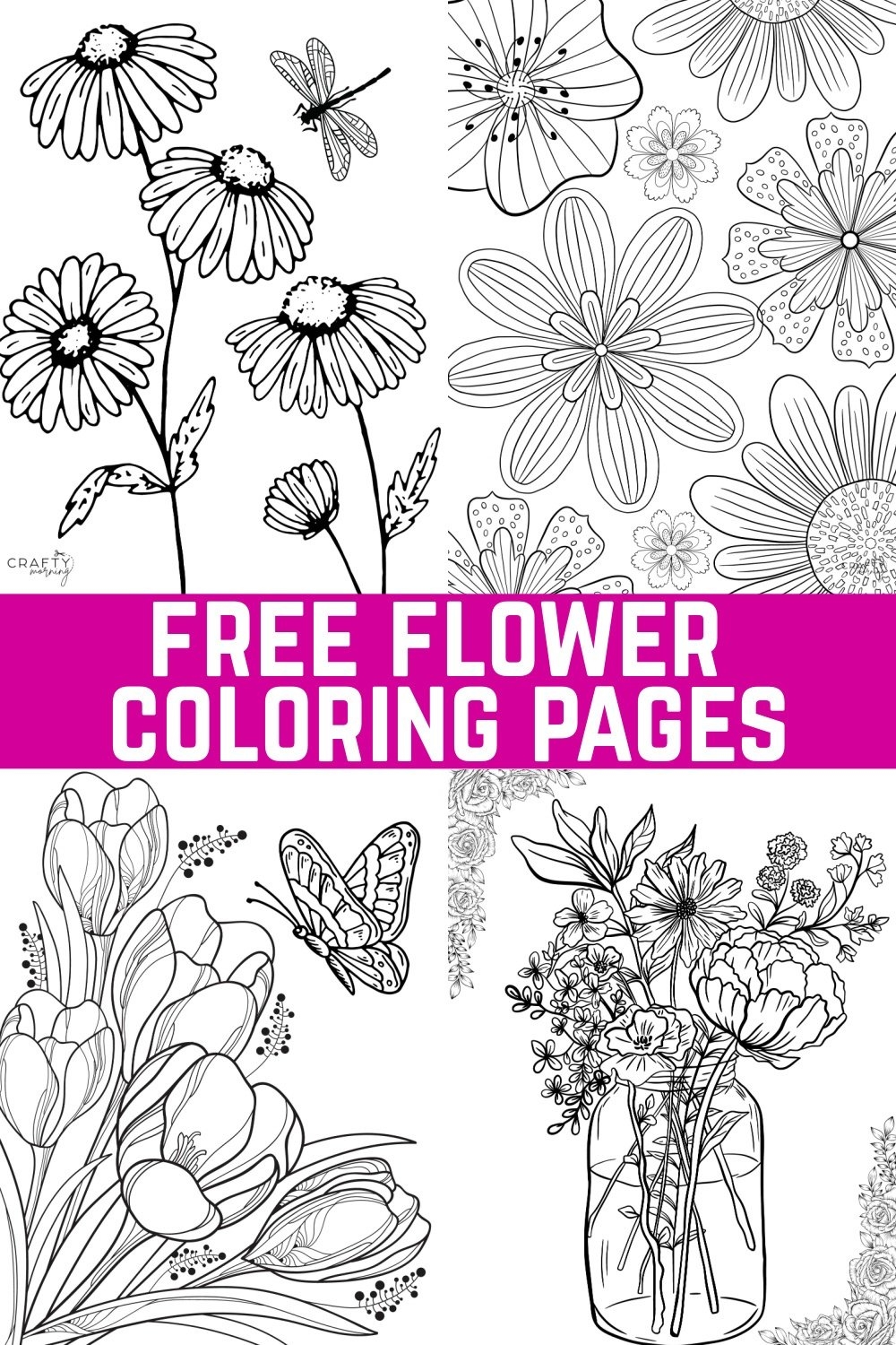 free printable coloring pages of flowers