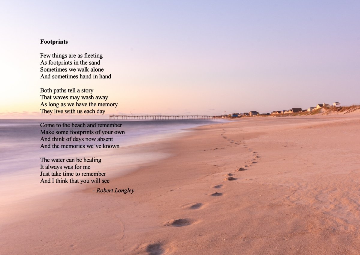 footprints in the sand printable