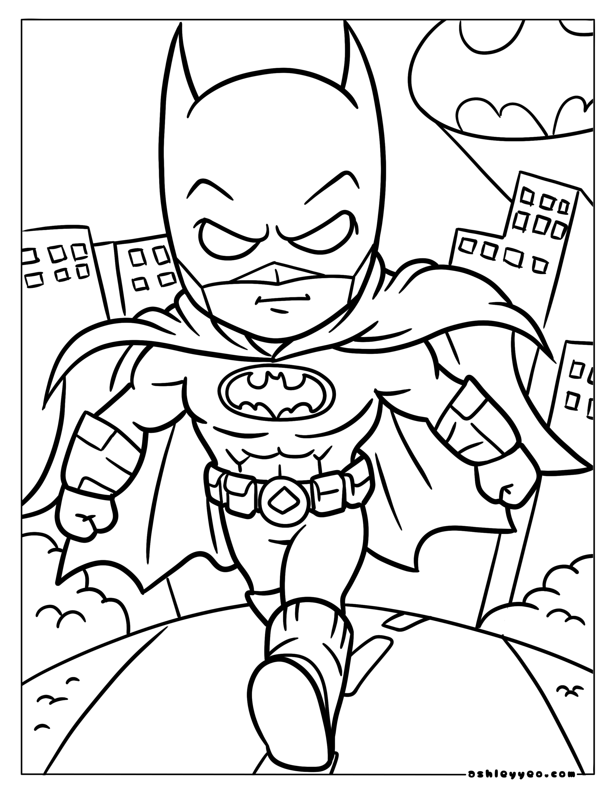 printable superhero coloring pages for kids