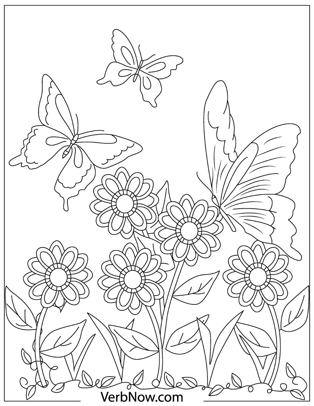 printable butterfly coloring pages artistic version
