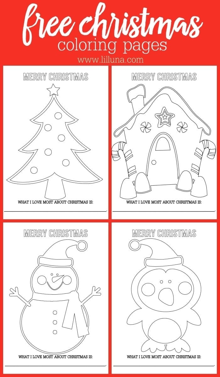 free printable christmas coloring sheets