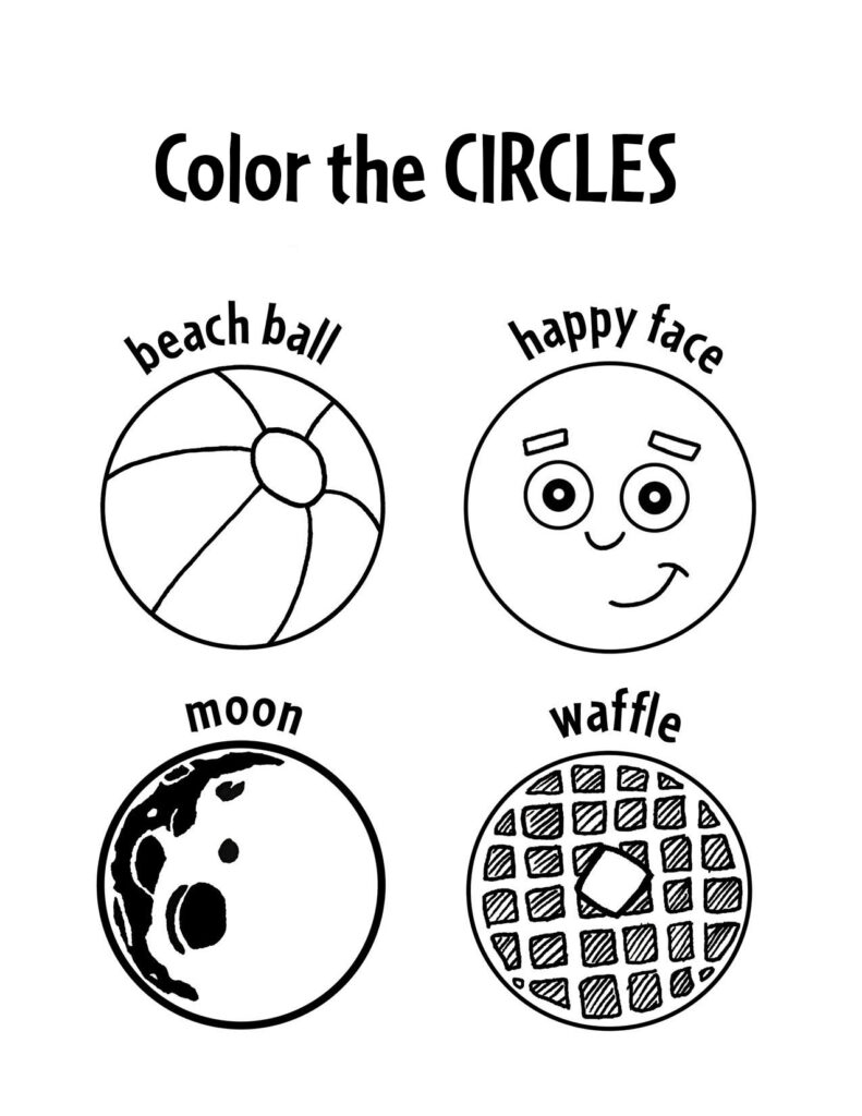 Free Circle Worksheets For Preschool The Hollydog Blog