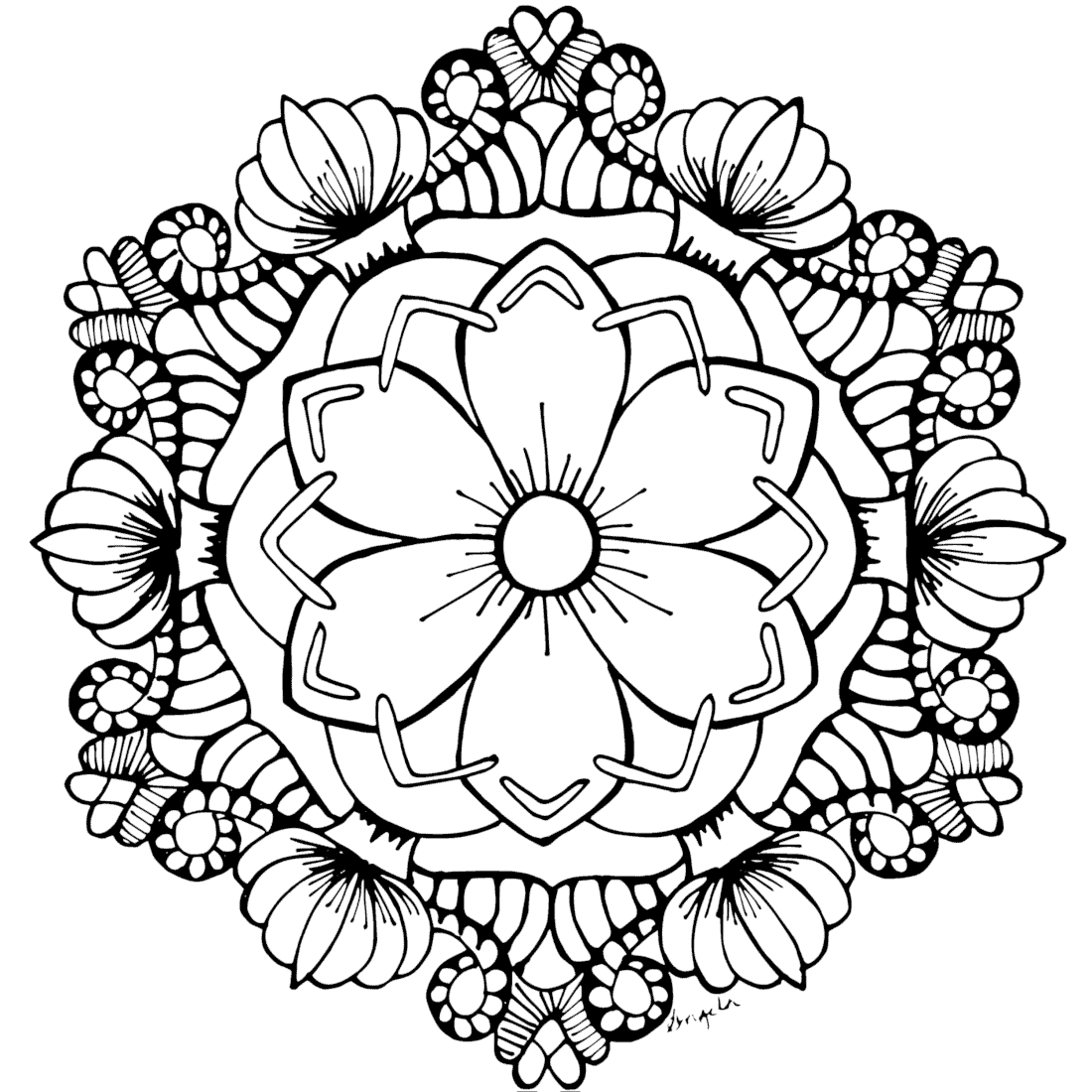 printable mandalas to color