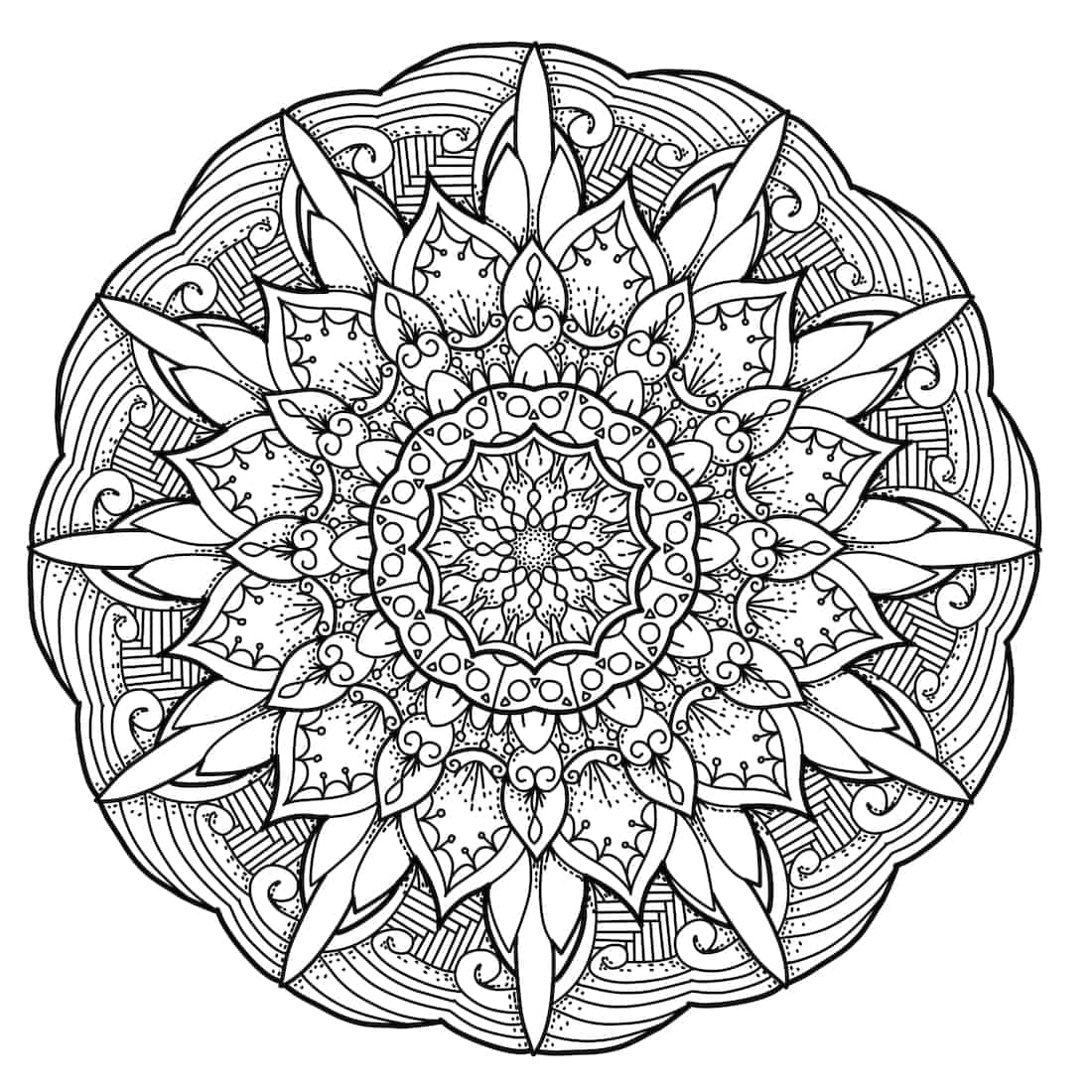 free printable mandala coloring pages for adults