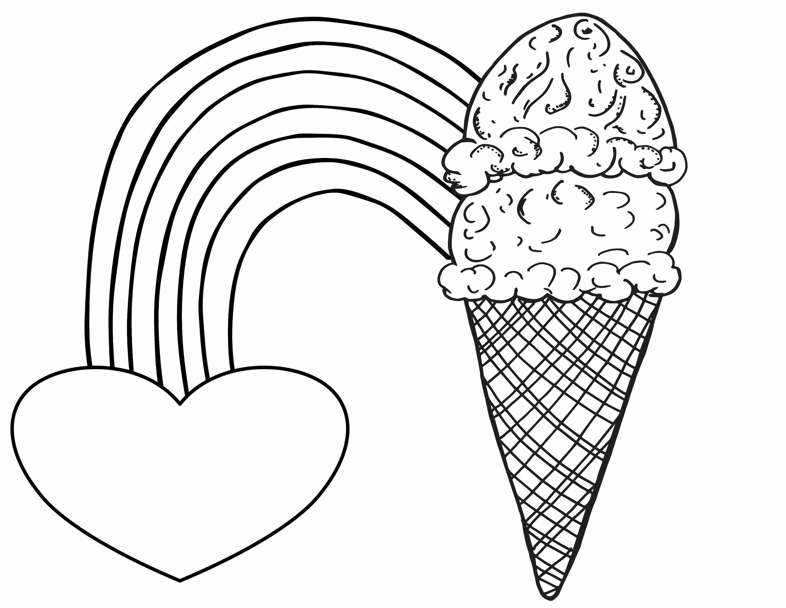 ice cream coloring pages printable