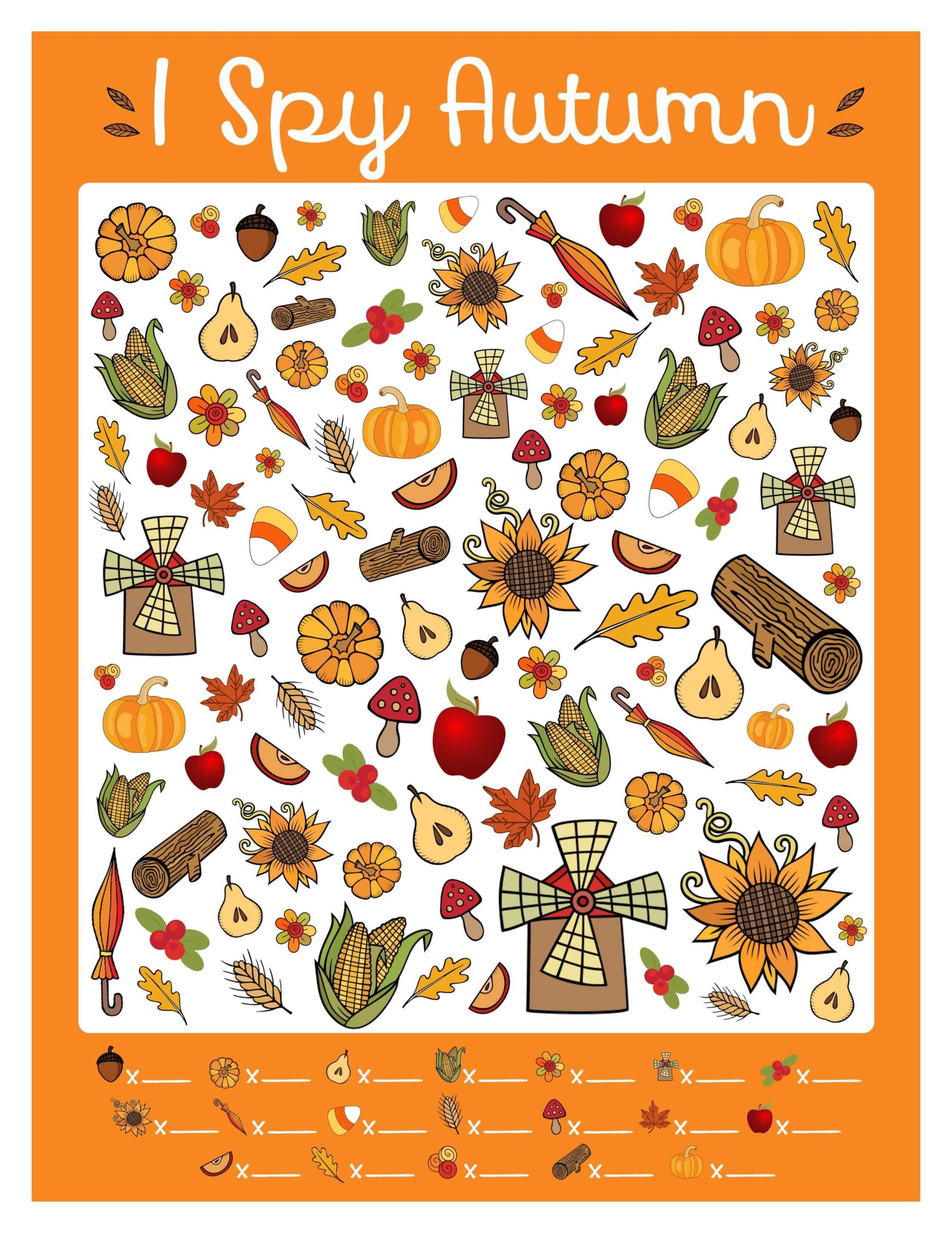I Spy Game Printable