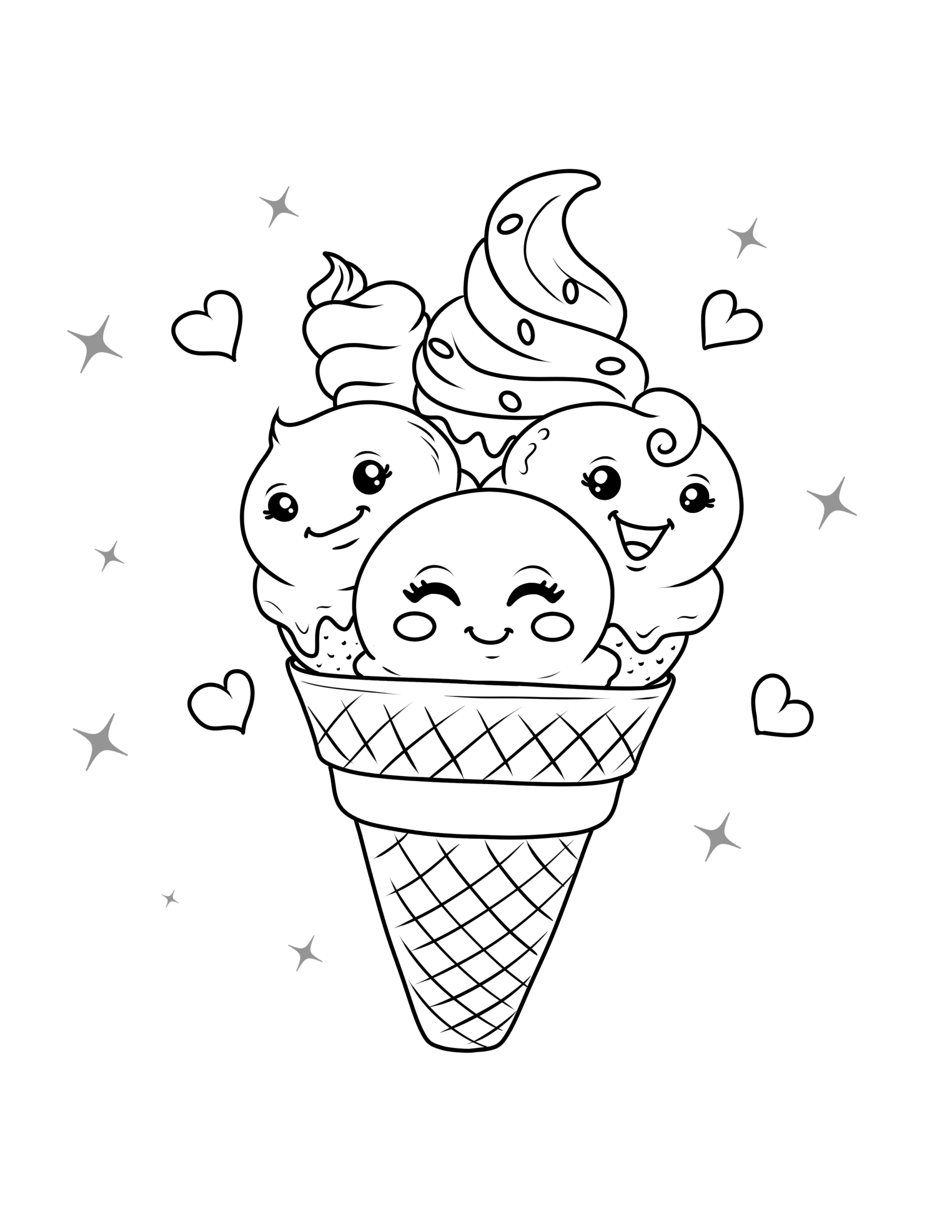 printable pictures of food to color