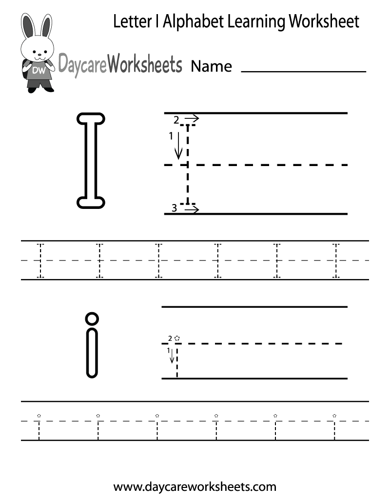 letter i worksheets for preschoolers